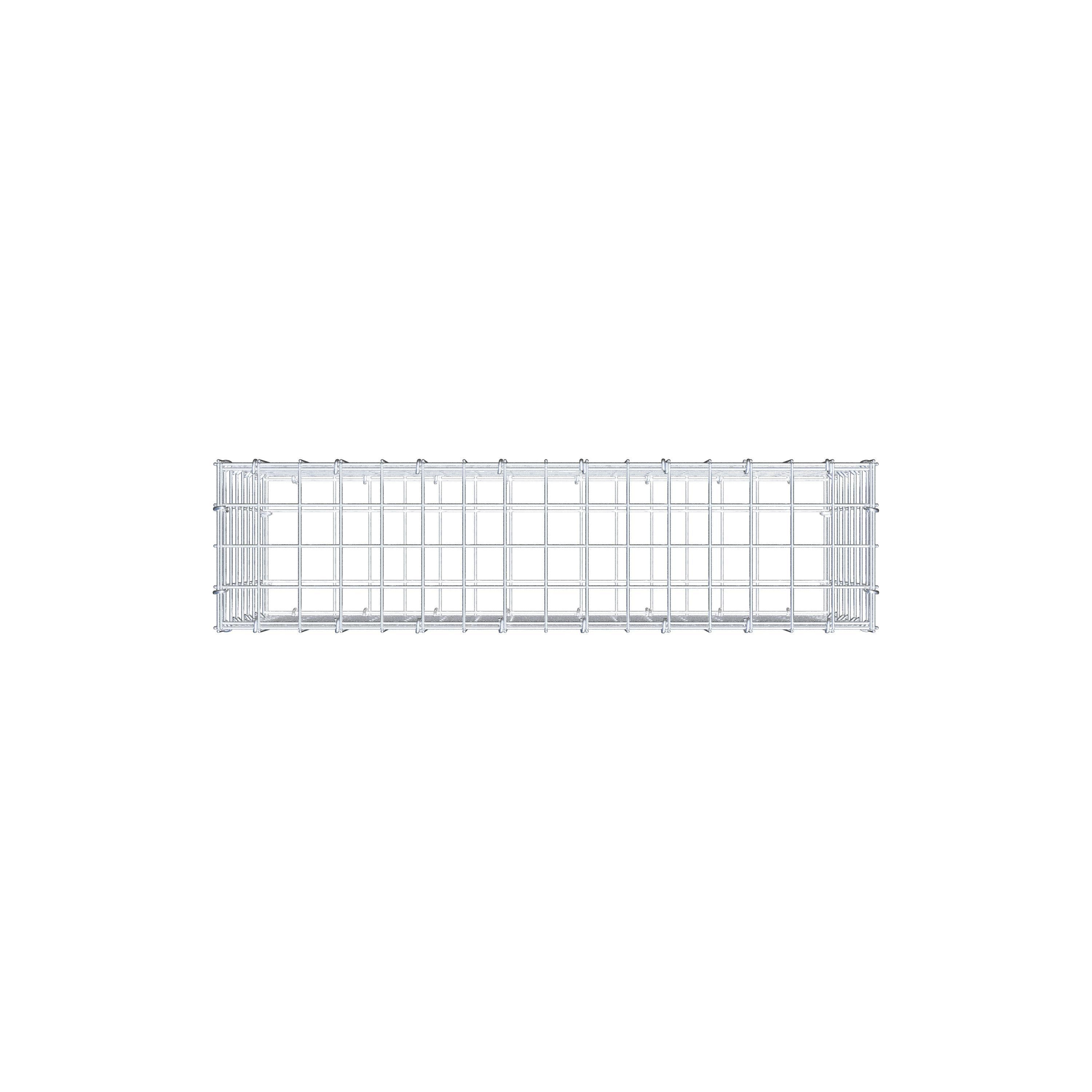 Gabião 80 cm x 40 cm x 20 cm (C x A x P), malhagem 5 cm x 5 cm, anel C