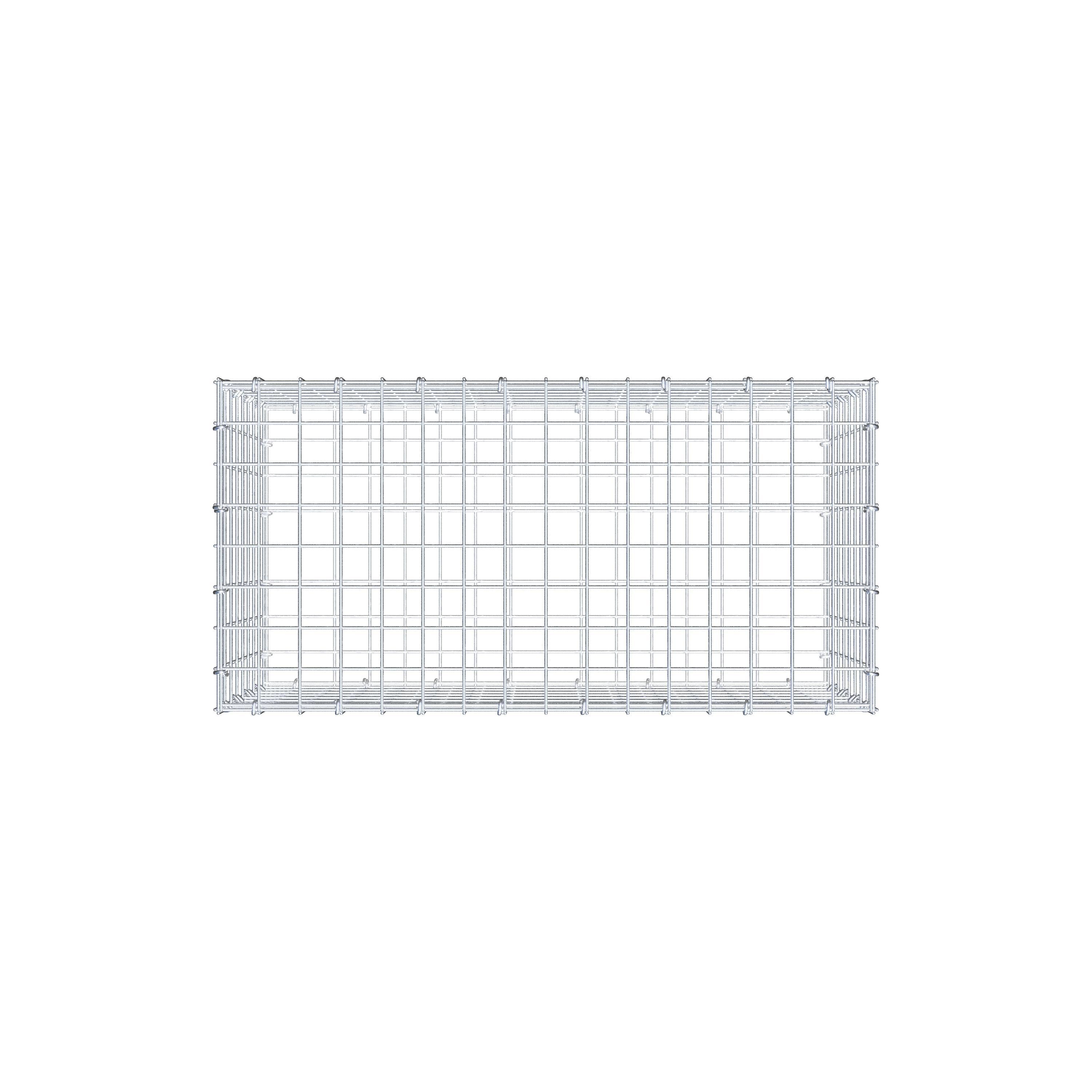 Gabion 80 cm x 40 cm x 40 cm (L x H x D), mesh size 5 cm x 5 cm, C-ring