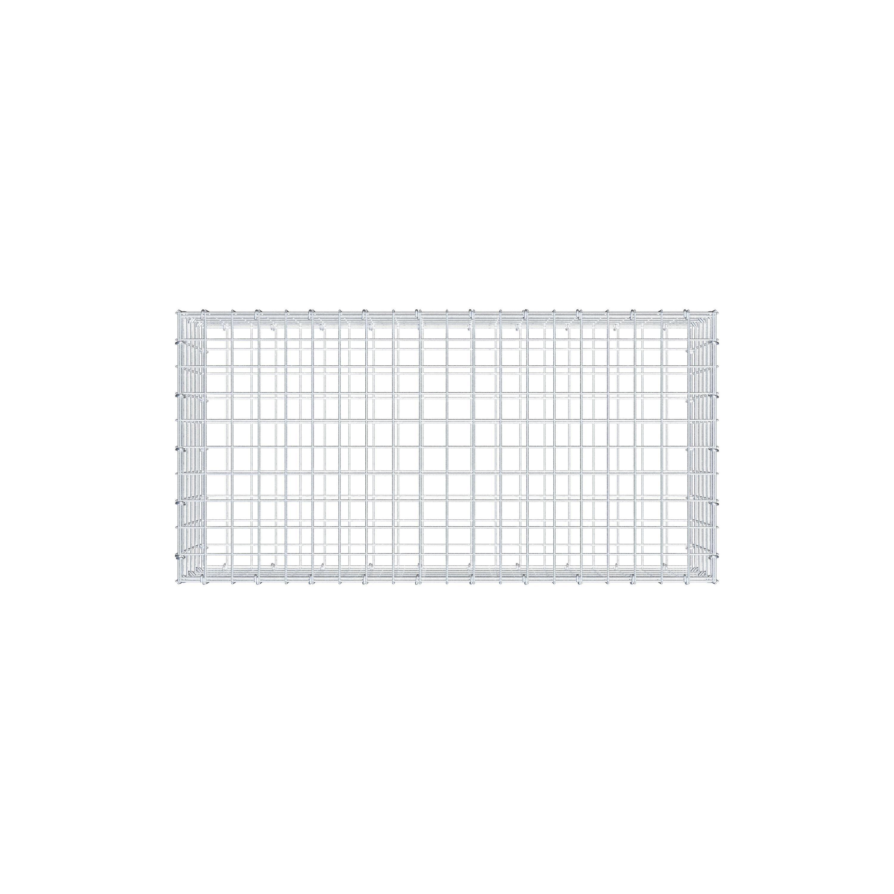Gabione 100 cm x 30 cm x 50 cm (L x H x T), Maschenweite 5 cm x 5 cm, C-Ring
