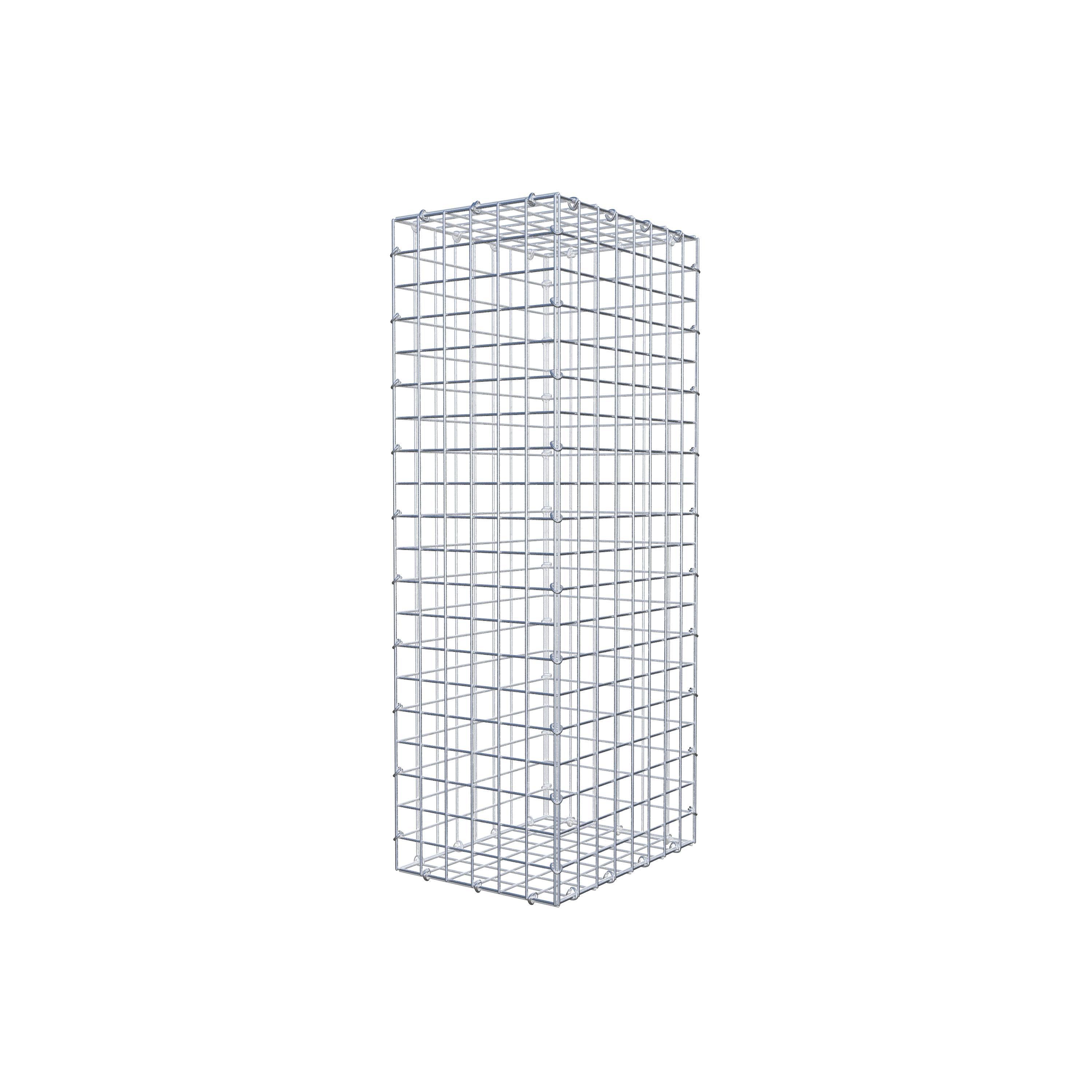 Gabião 100 cm x 40 cm x 30 cm (C x A x P), malhagem 5 cm x 5 cm, anel C