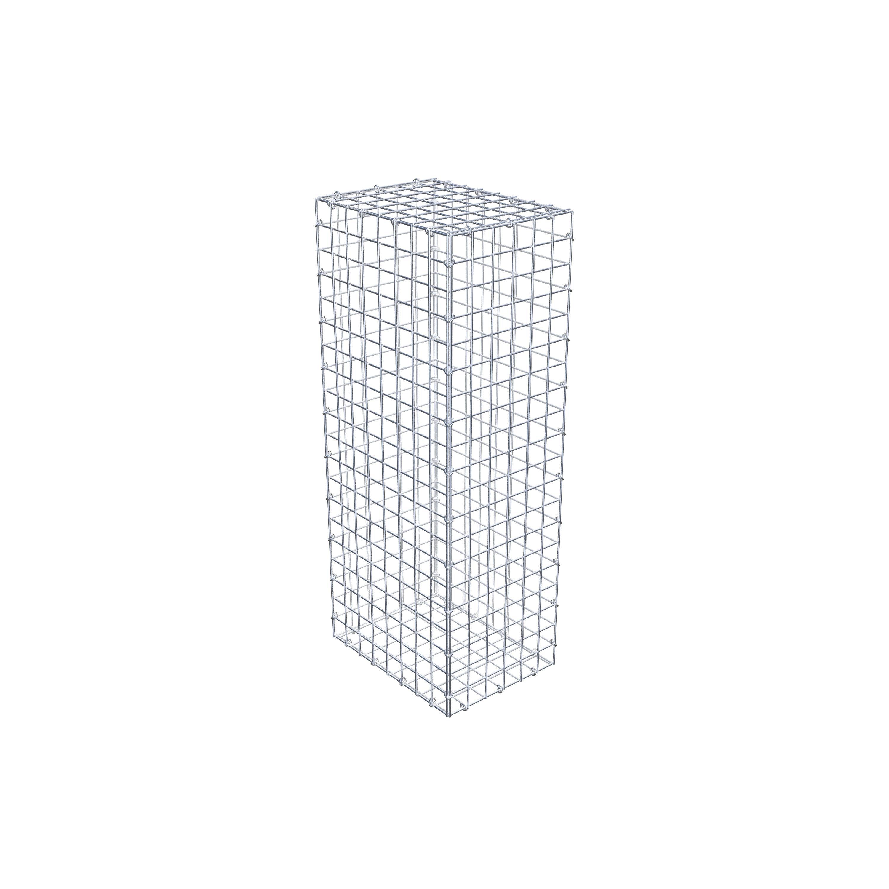 Gabião 100 cm x 40 cm x 30 cm (C x A x P), malhagem 5 cm x 5 cm, anel C