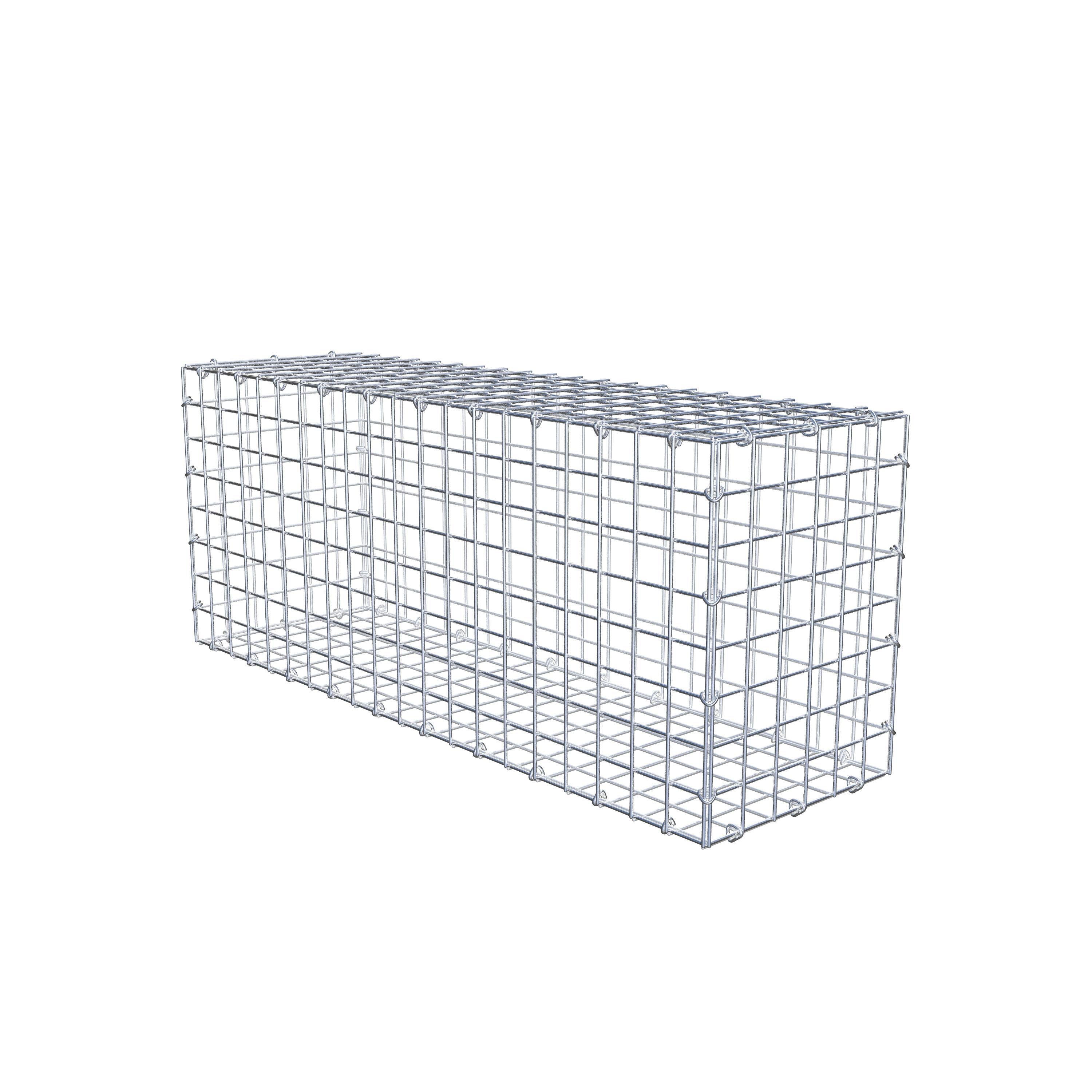 Gabião 100 cm x 40 cm x 30 cm (C x A x P), malhagem 5 cm x 5 cm, anel C
