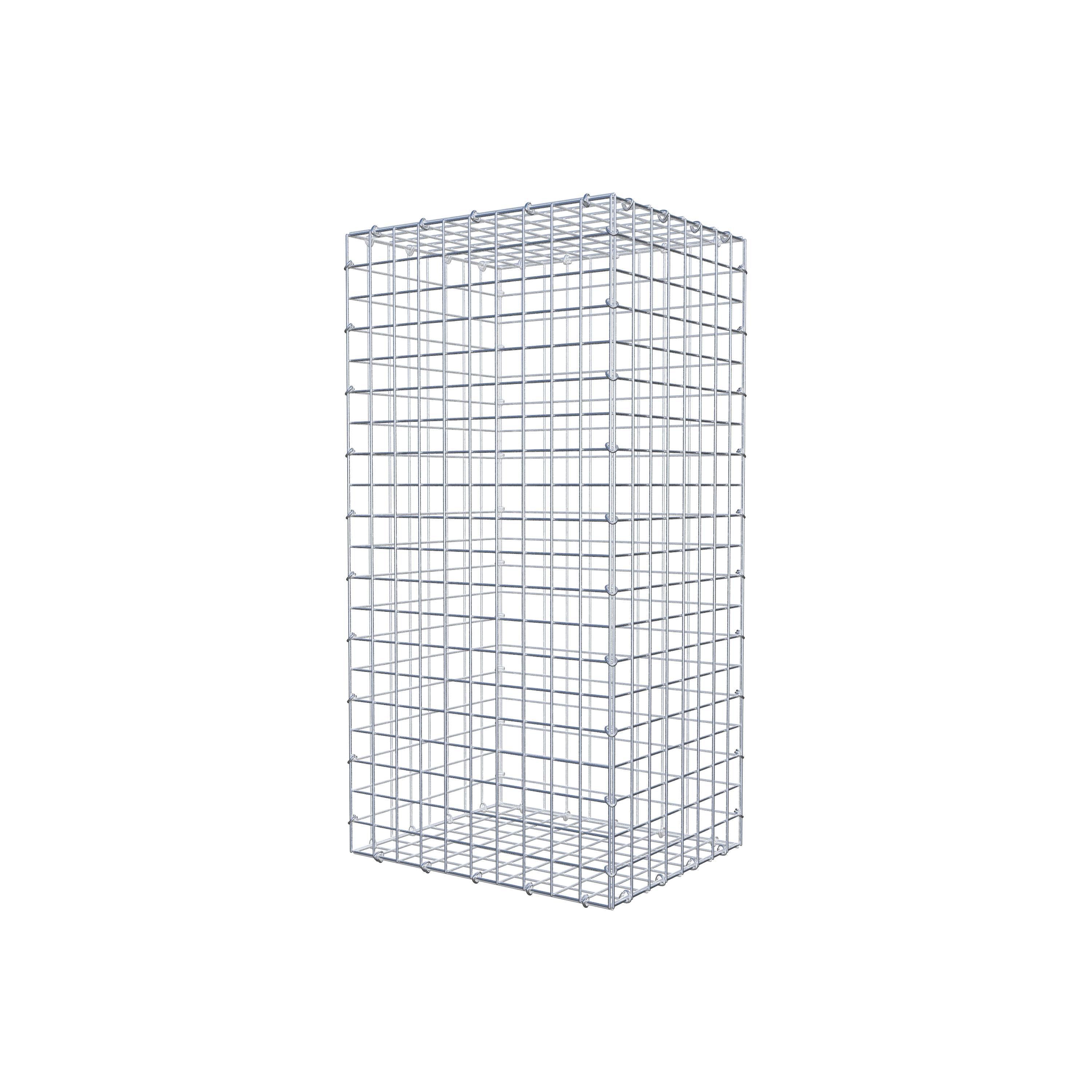 Gabião 100 cm x 40 cm x 50 cm (C x A x P), malhagem 5 cm x 5 cm, anel C