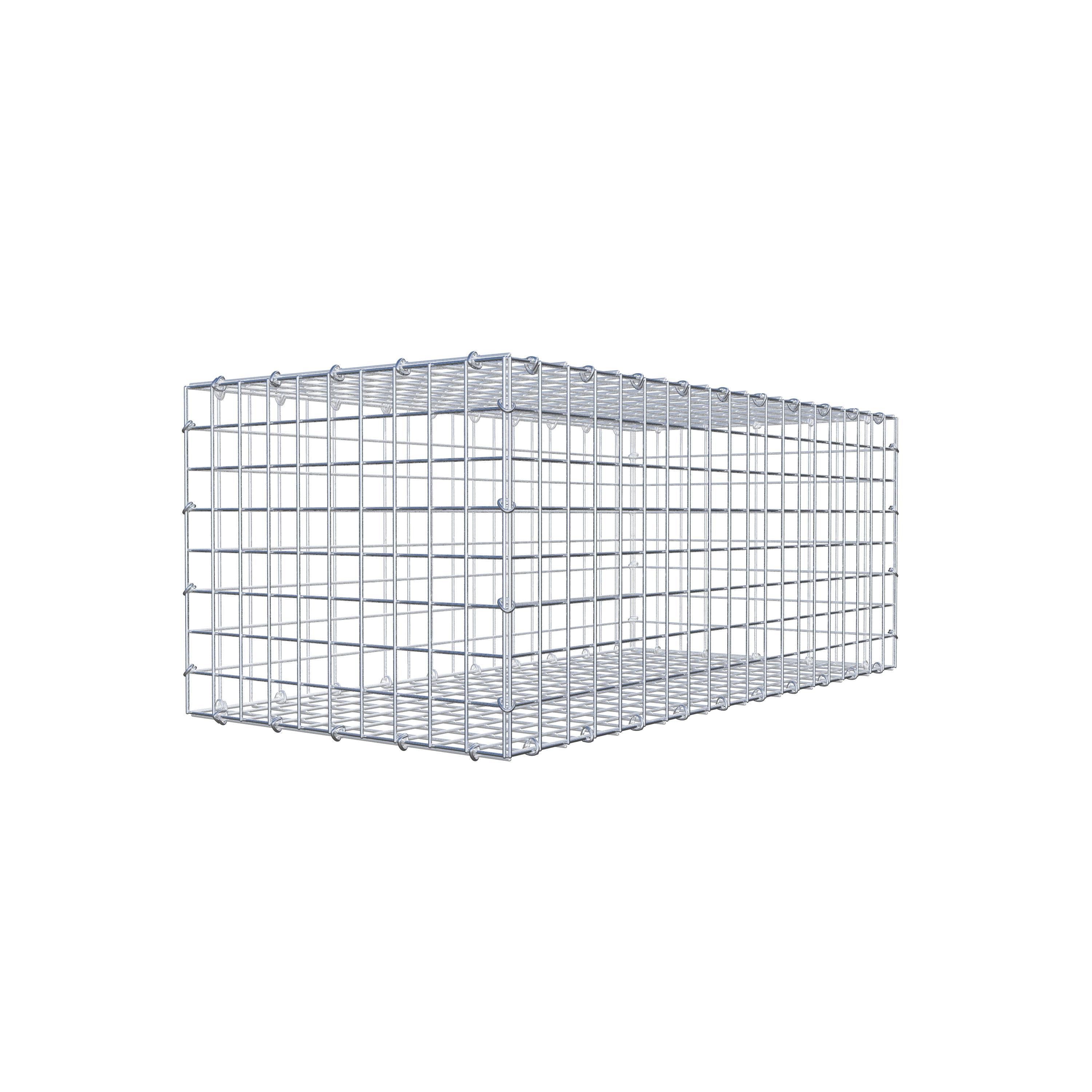 Gabião 100 cm x 40 cm x 50 cm (C x A x P), malhagem 5 cm x 5 cm, anel C