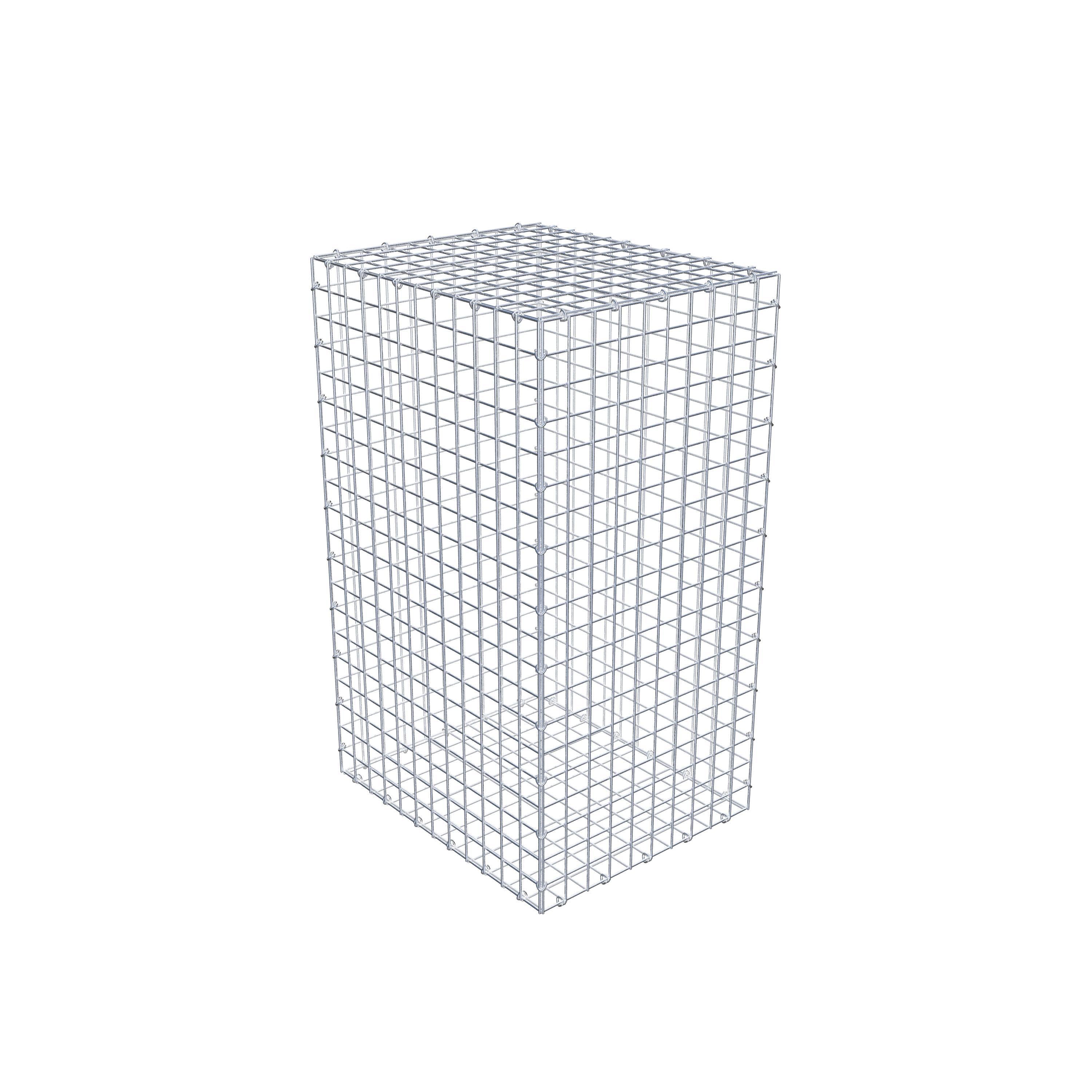 Gabione 100 cm x 60 cm x 50 cm (L x H x T), Maschenweite 5 cm x 5 cm, C-Ring