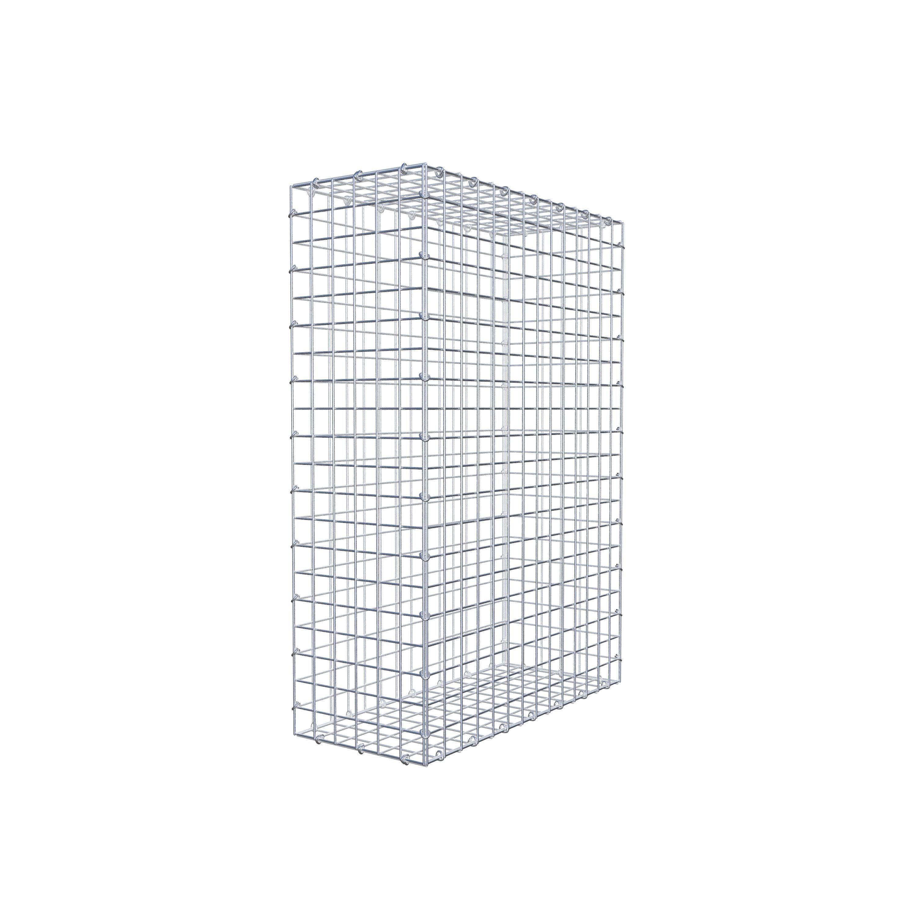 Gabion 100 cm x 70 cm x 30 cm (L x H x P), mailles 5 cm x 5 cm, anneau en C