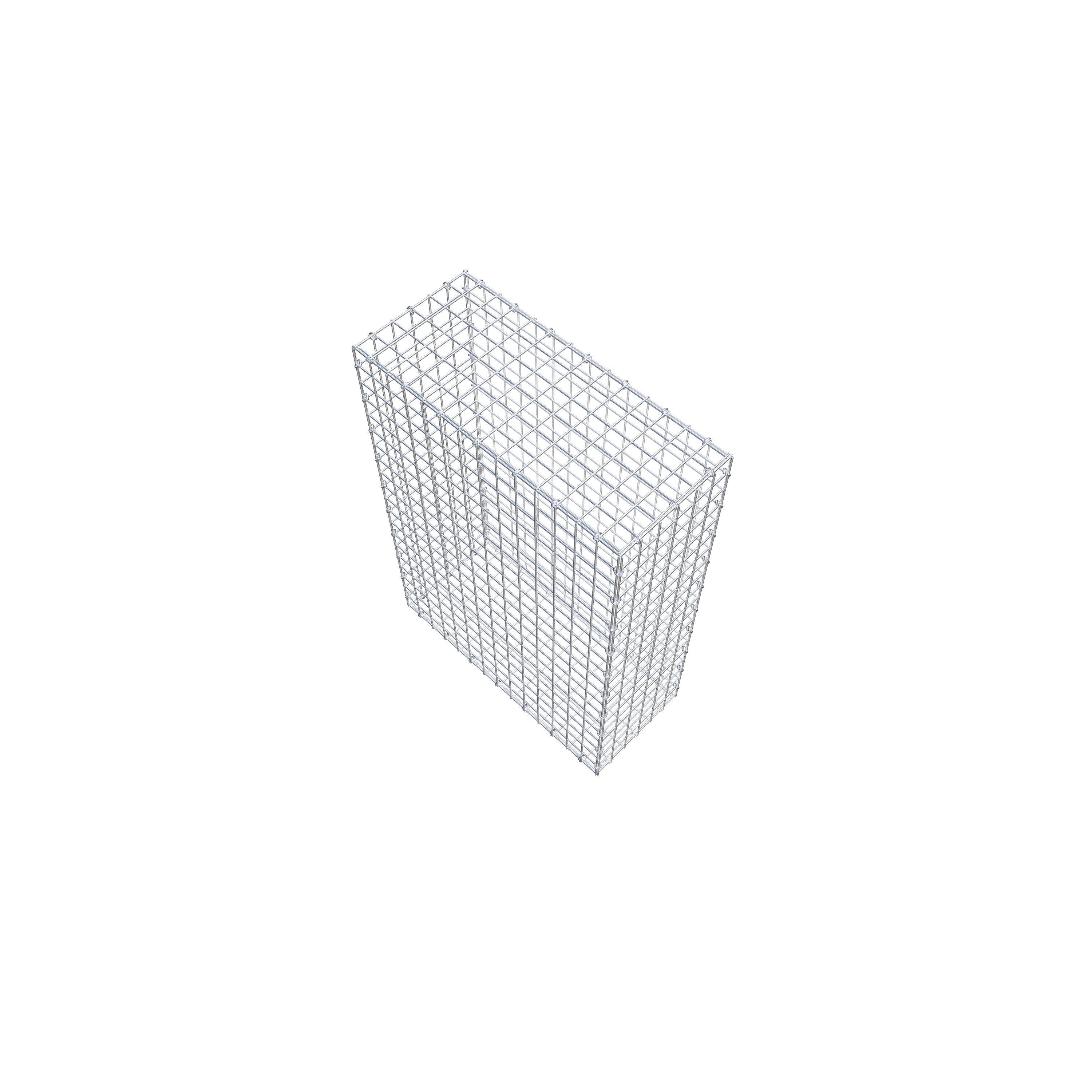 Gabion 100 cm x 70 cm x 30 cm (L x H x P), mailles 5 cm x 5 cm, anneau en C