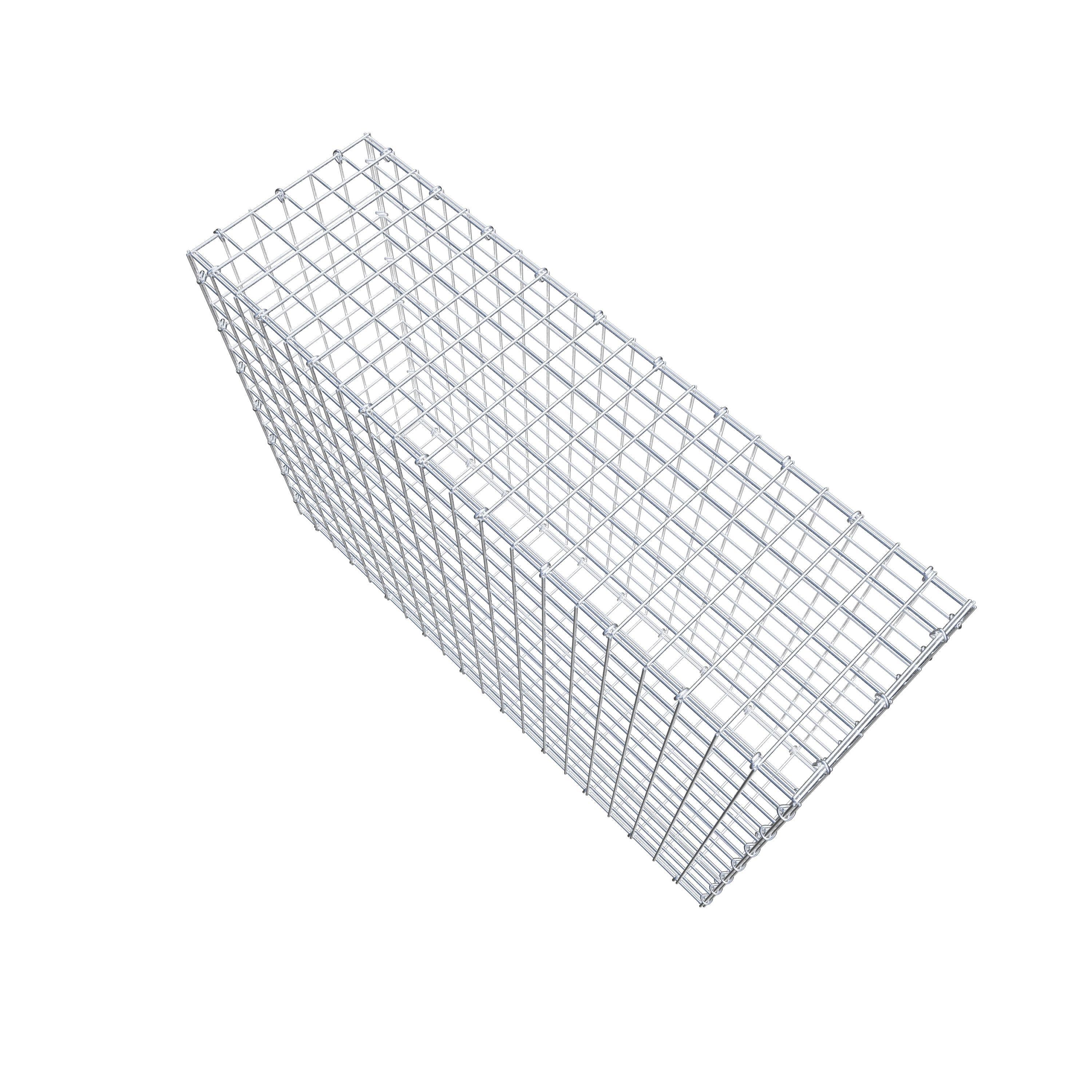 Gabion 100 cm x 70 cm x 30 cm (L x H x P), mailles 5 cm x 5 cm, anneau en C