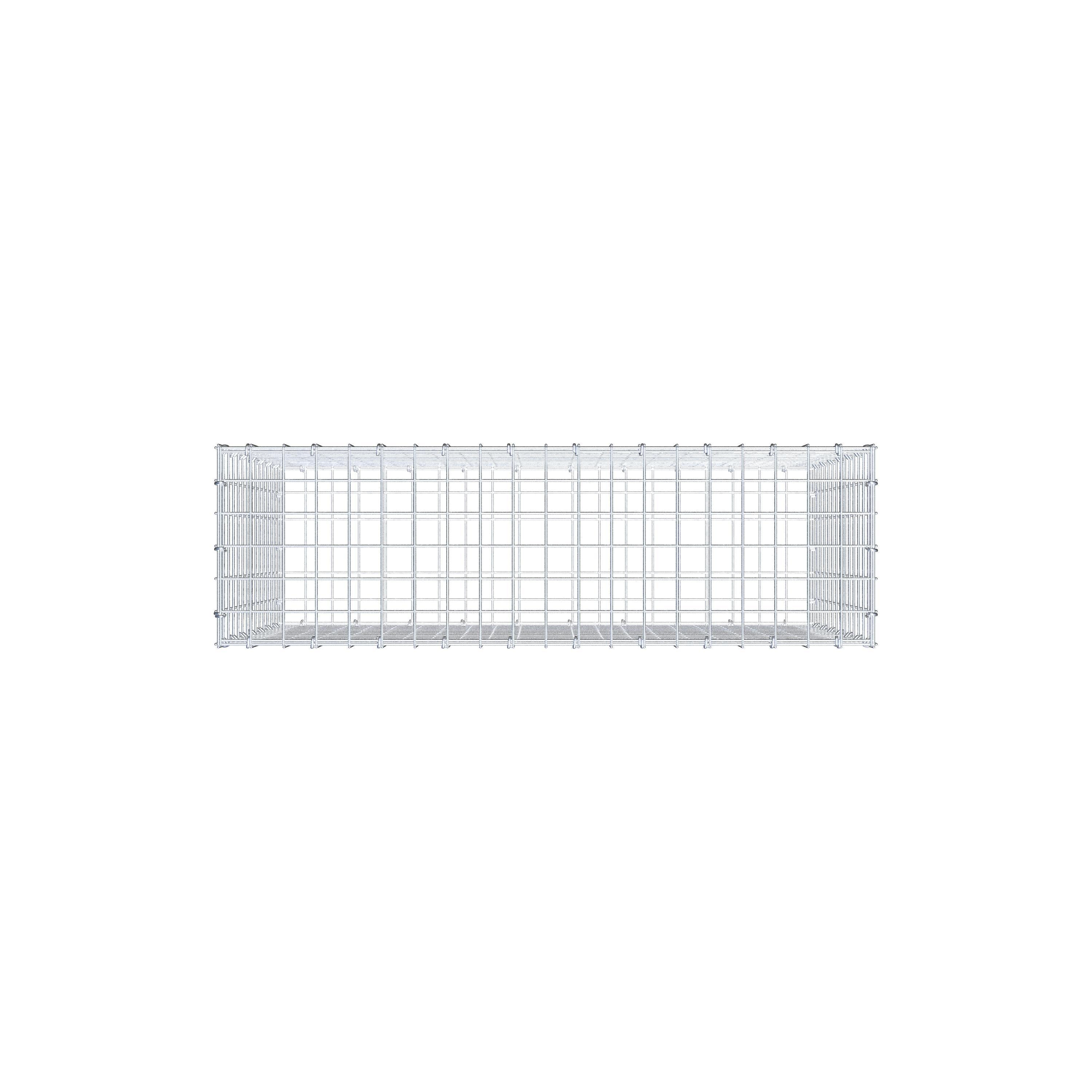 Gabion 100 cm x 70 cm x 30 cm (L x H x P), mailles 5 cm x 5 cm, anneau en C