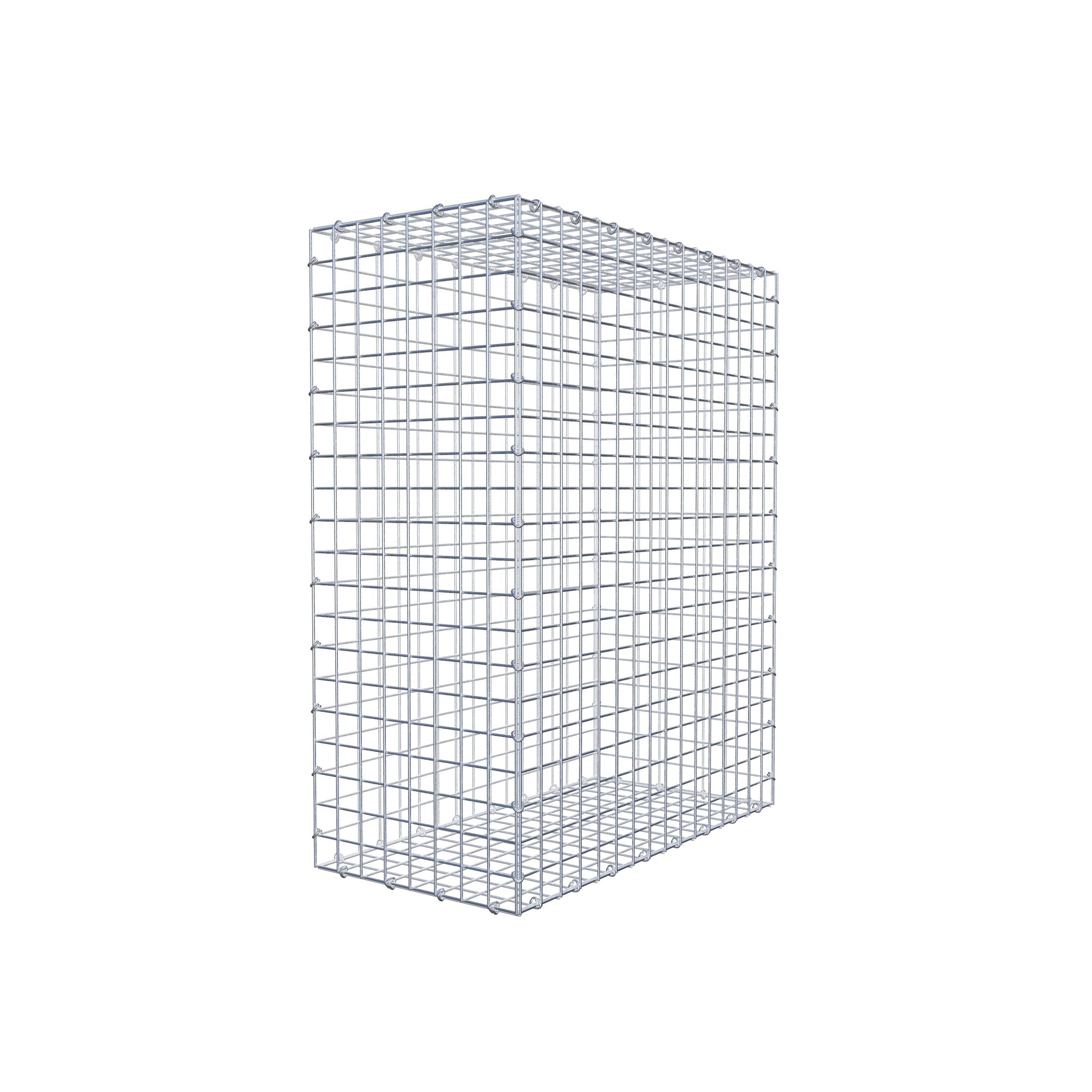Gabion 100 cm x 80 cm x 40 cm (L x H x P), mailles 5 cm x 5 cm, anneau en C