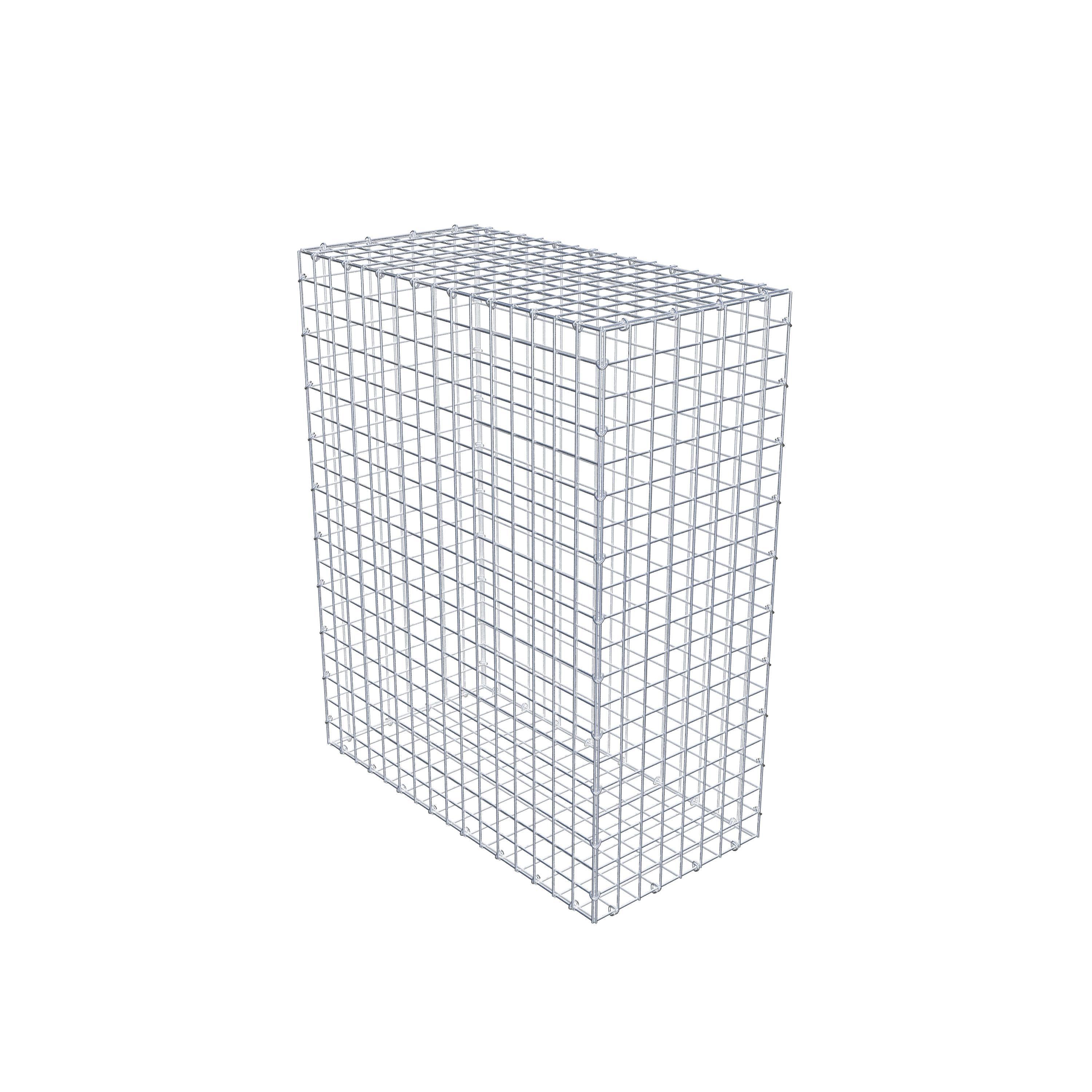 Gabion 100 cm x 80 cm x 40 cm (L x H x P), mailles 5 cm x 5 cm, anneau en C