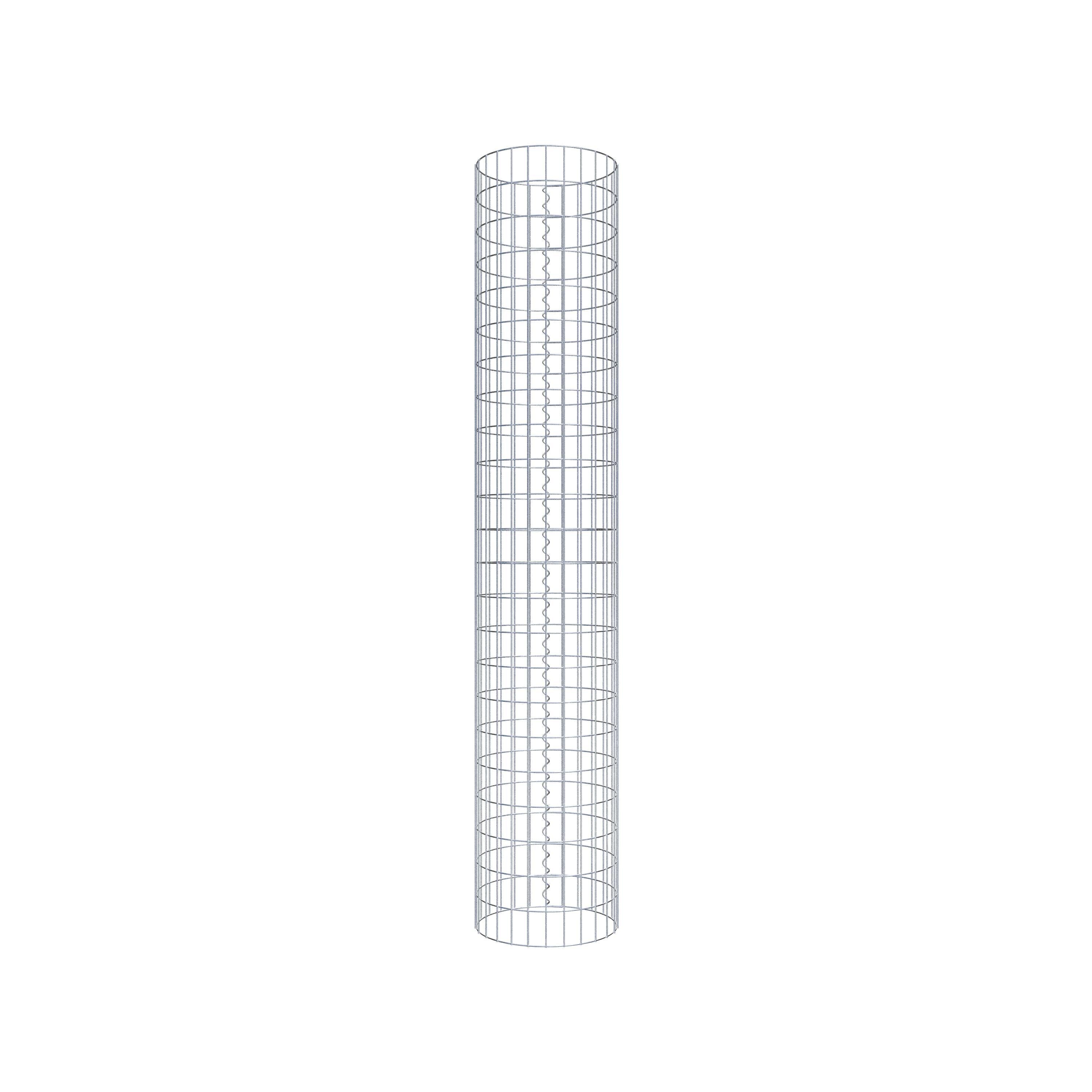 Columna de gaviones diámetro 42 cm, MW 5 x 10 cm redonda
