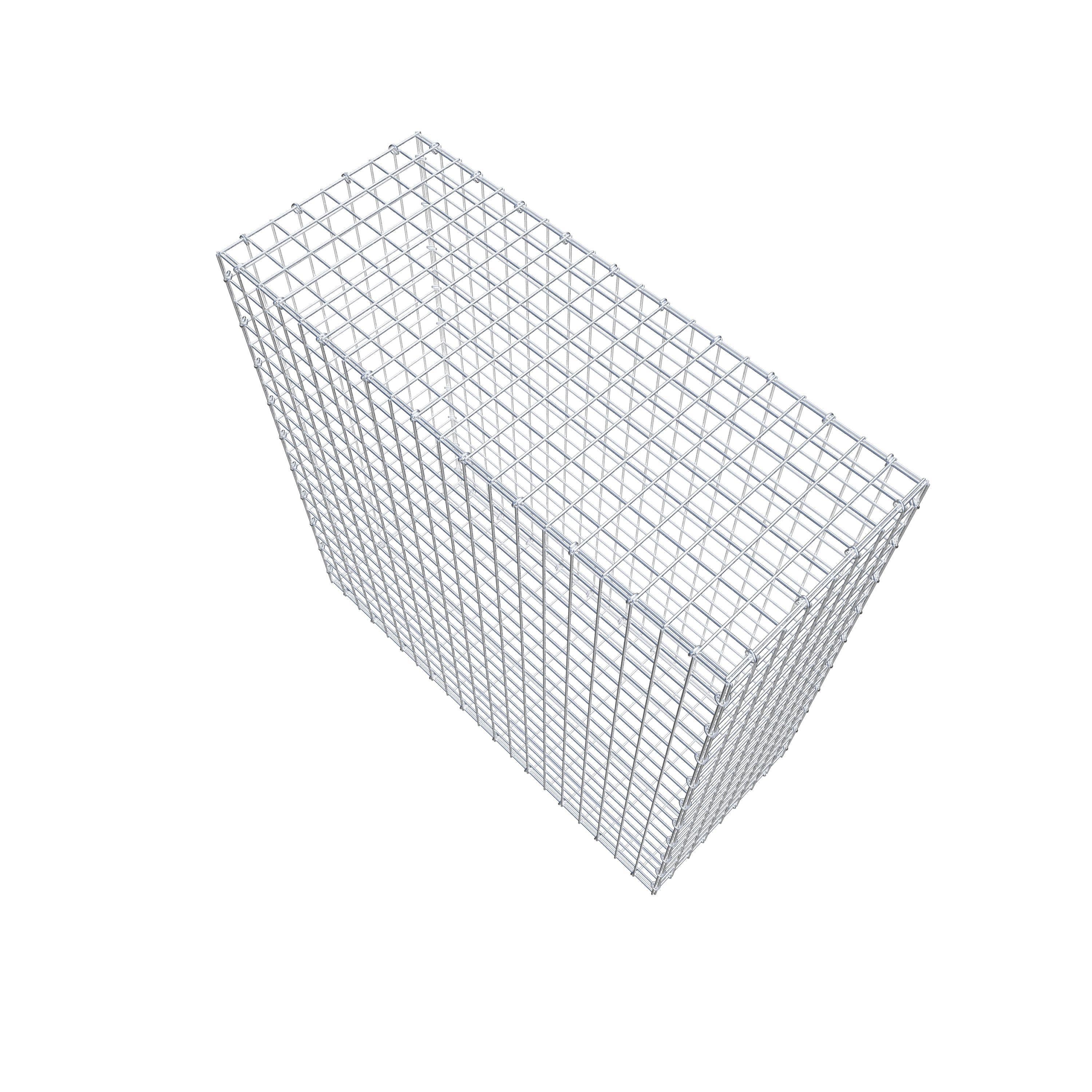 Gabion 100 cm x 100 cm x 40 cm (L x H x P), mailles 5 cm x 5 cm, anneau en C