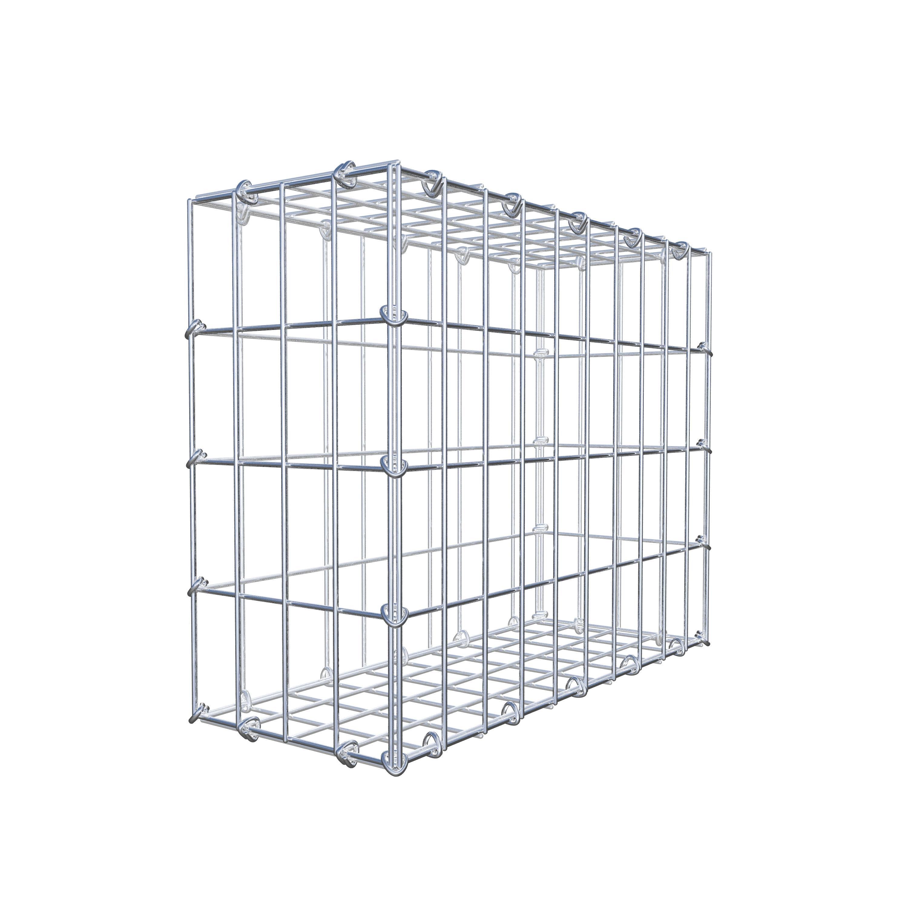 Schanskorf 50 cm x 40 cm x 20 cm (L x H x D), maaswijdte 5 cm x 10 cm, C-ring
