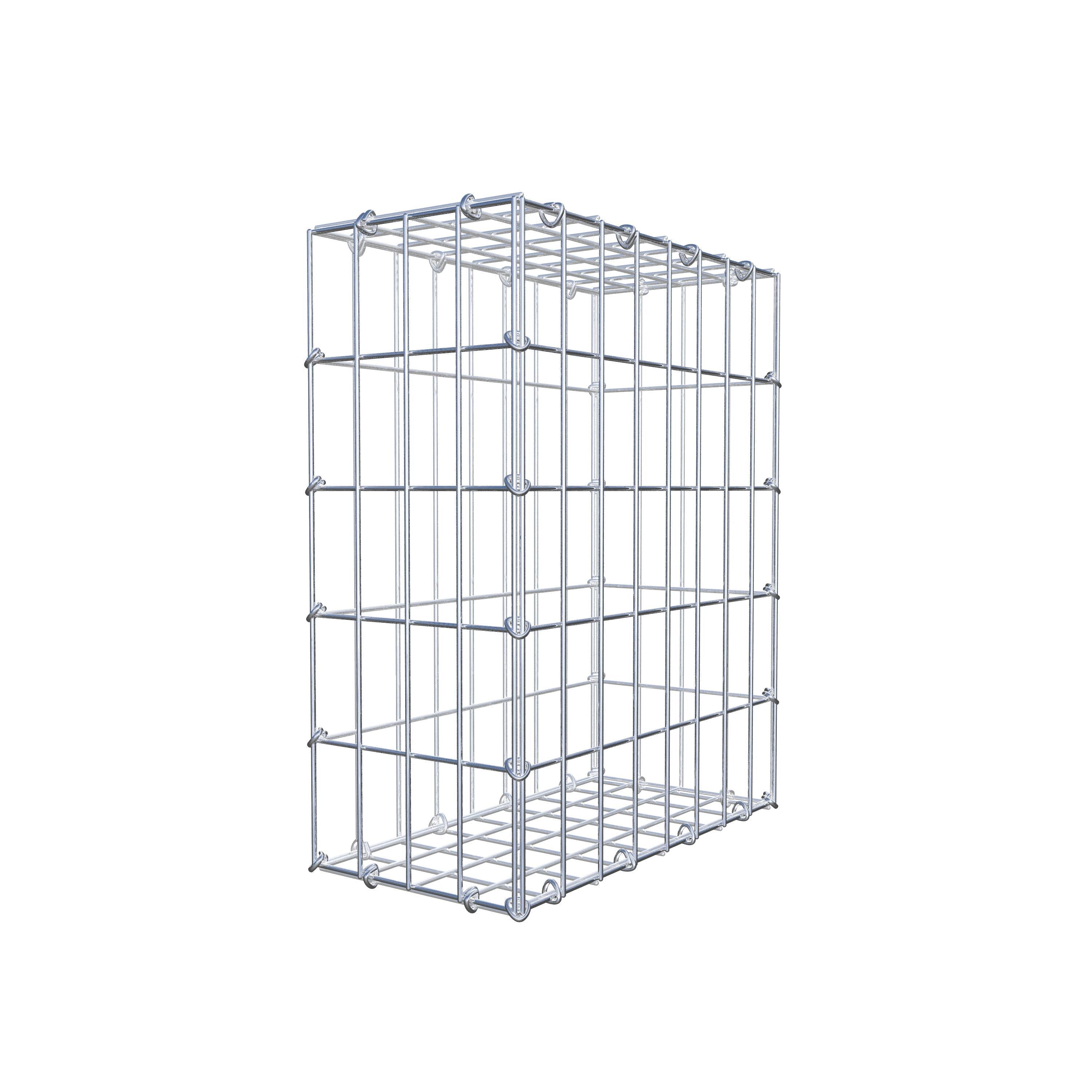 Schanskorf 50 cm x 40 cm x 20 cm (L x H x D), maaswijdte 5 cm x 10 cm, C-ring