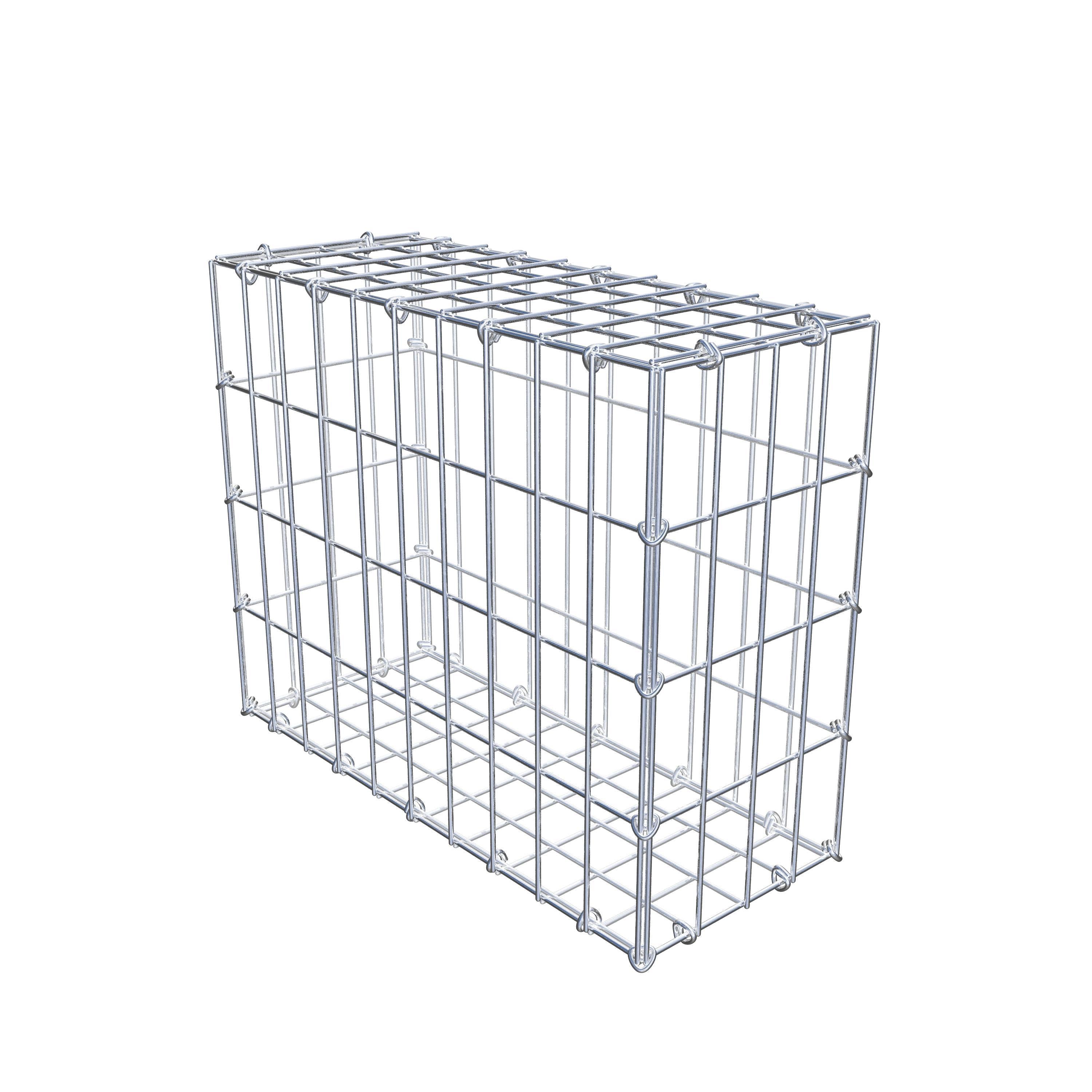 Schanskorf 50 cm x 40 cm x 20 cm (L x H x D), maaswijdte 5 cm x 10 cm, C-ring