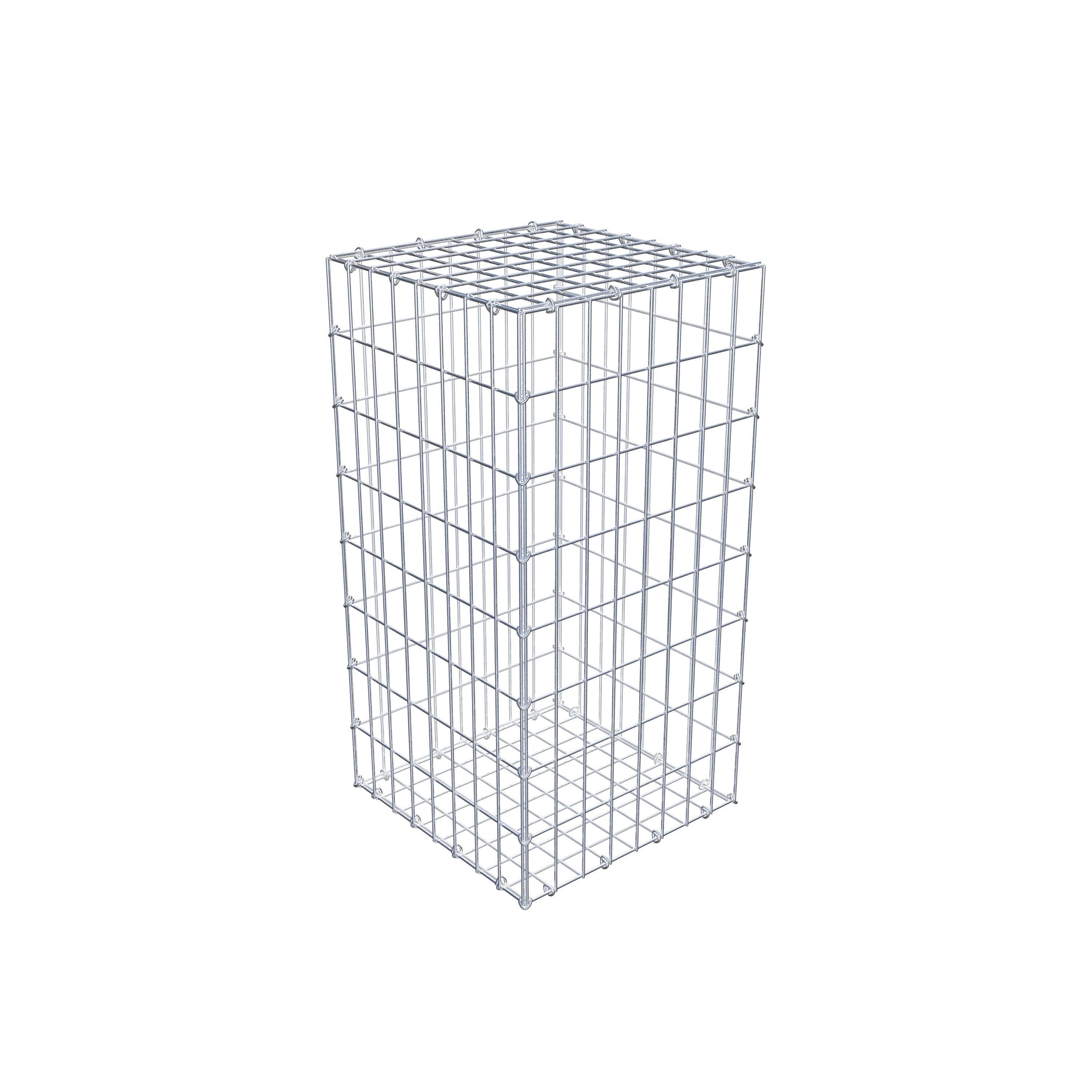 Gabião 80 cm x 40 cm x 40 cm (C x A x P), malhagem 5 cm x 10 cm, anel C