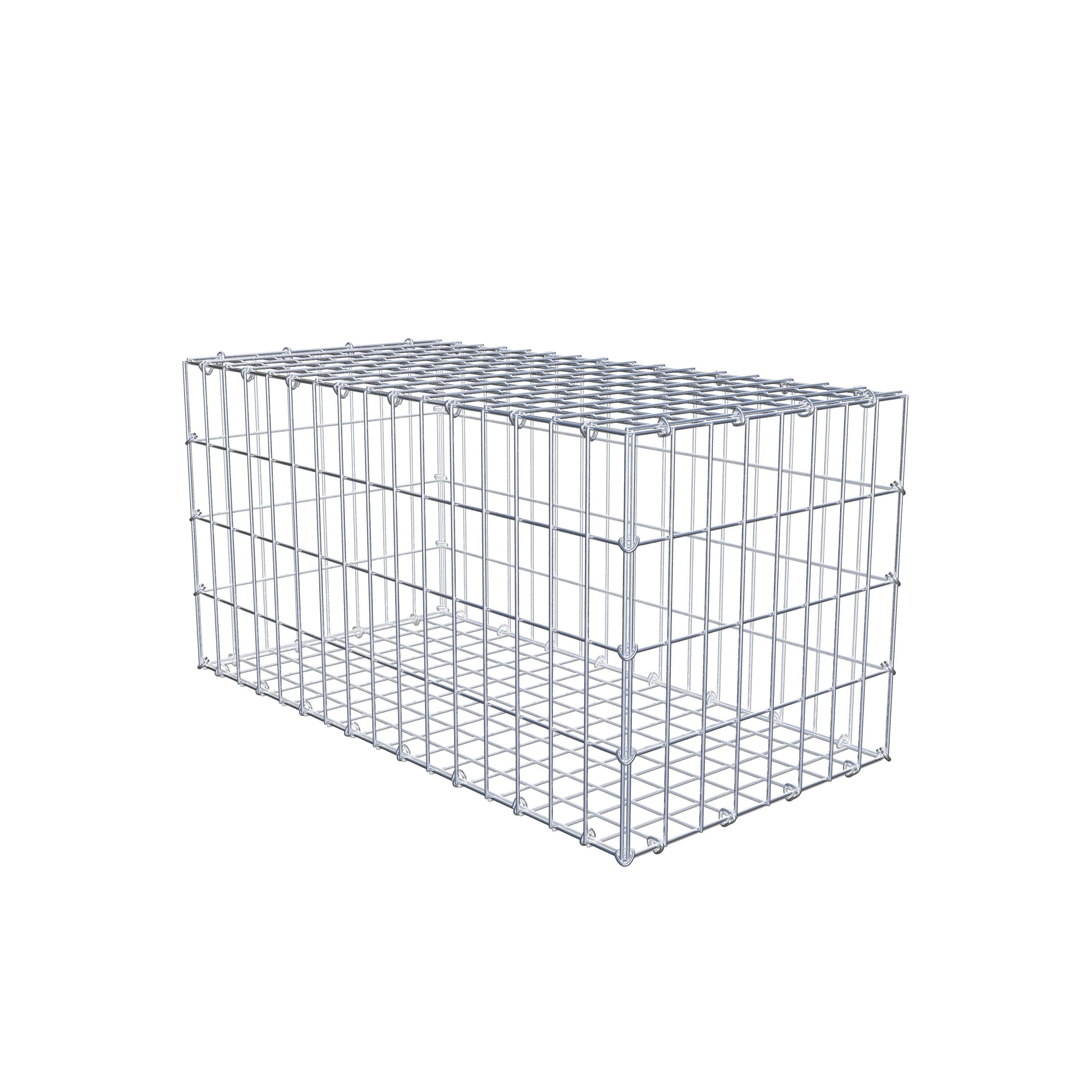 Gabião 80 cm x 40 cm x 40 cm (C x A x P), malhagem 5 cm x 10 cm, anel C