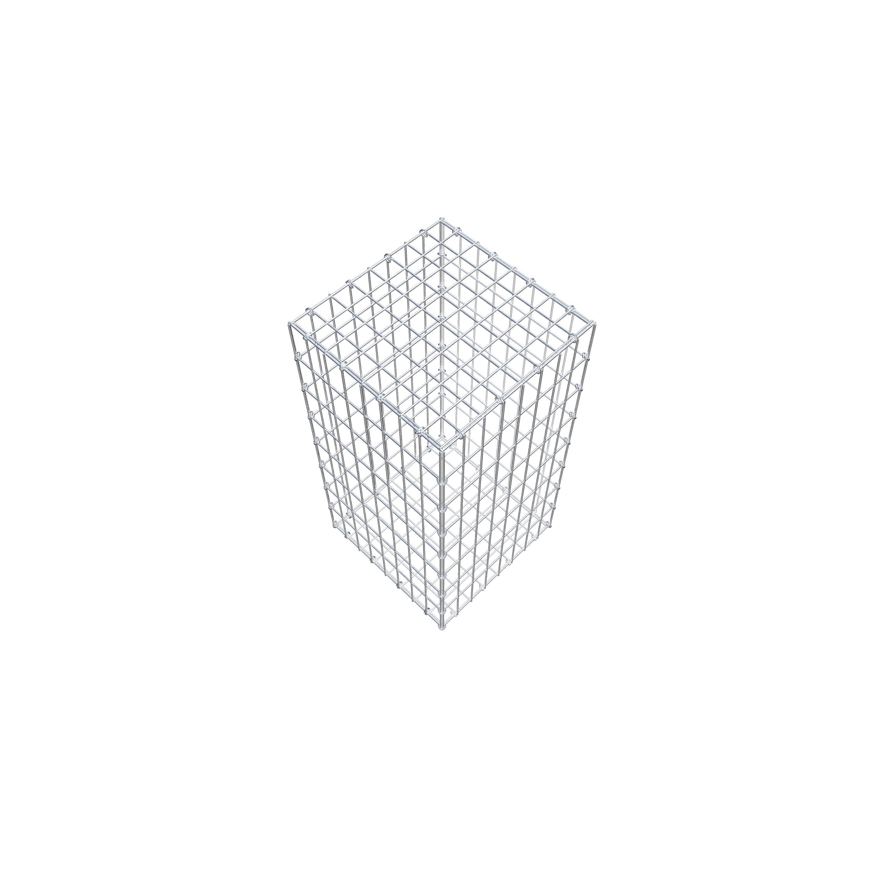 Gabião 80 cm x 40 cm x 40 cm (C x A x P), malhagem 5 cm x 10 cm, anel C