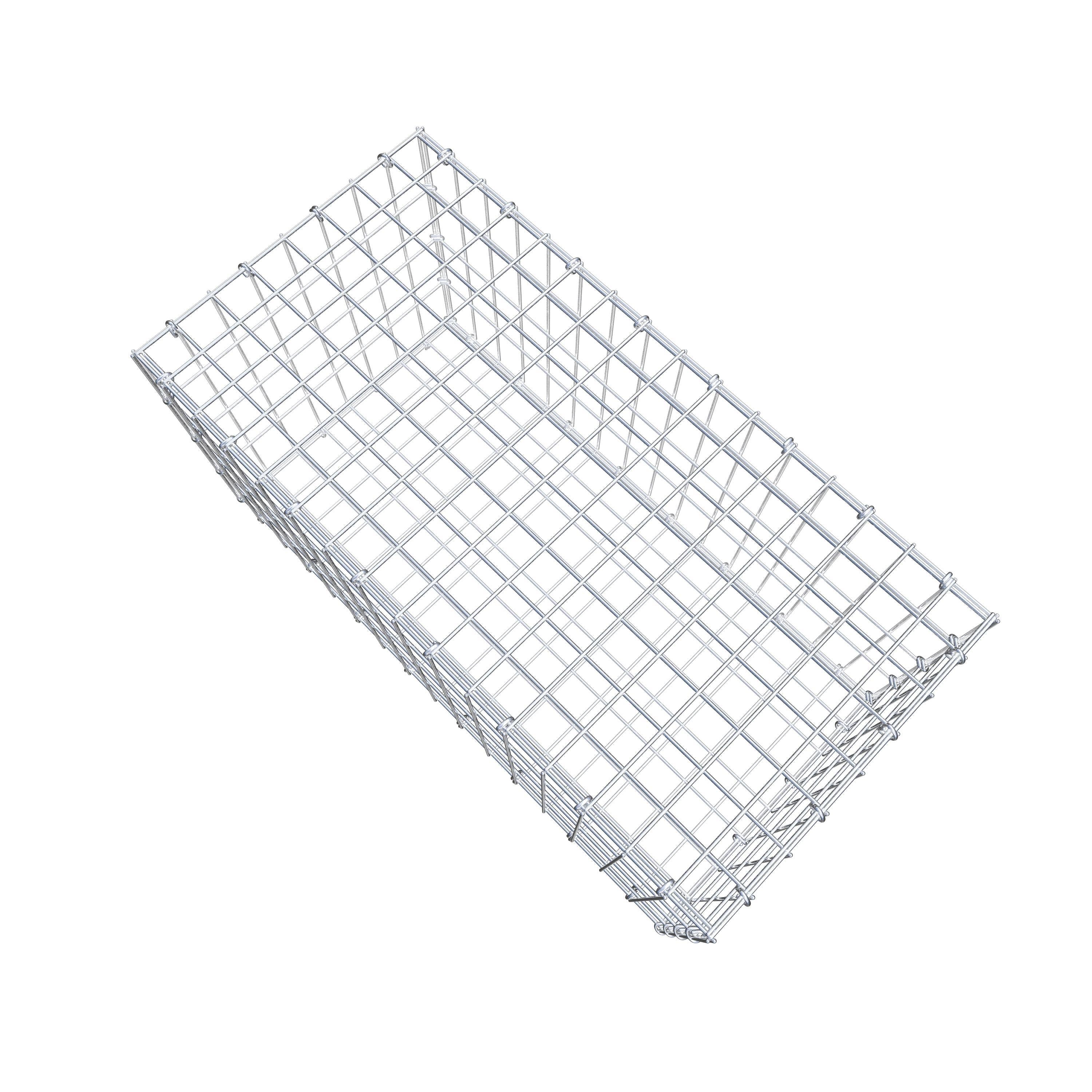 Gabião 80 cm x 40 cm x 40 cm (C x A x P), malhagem 5 cm x 10 cm, anel C