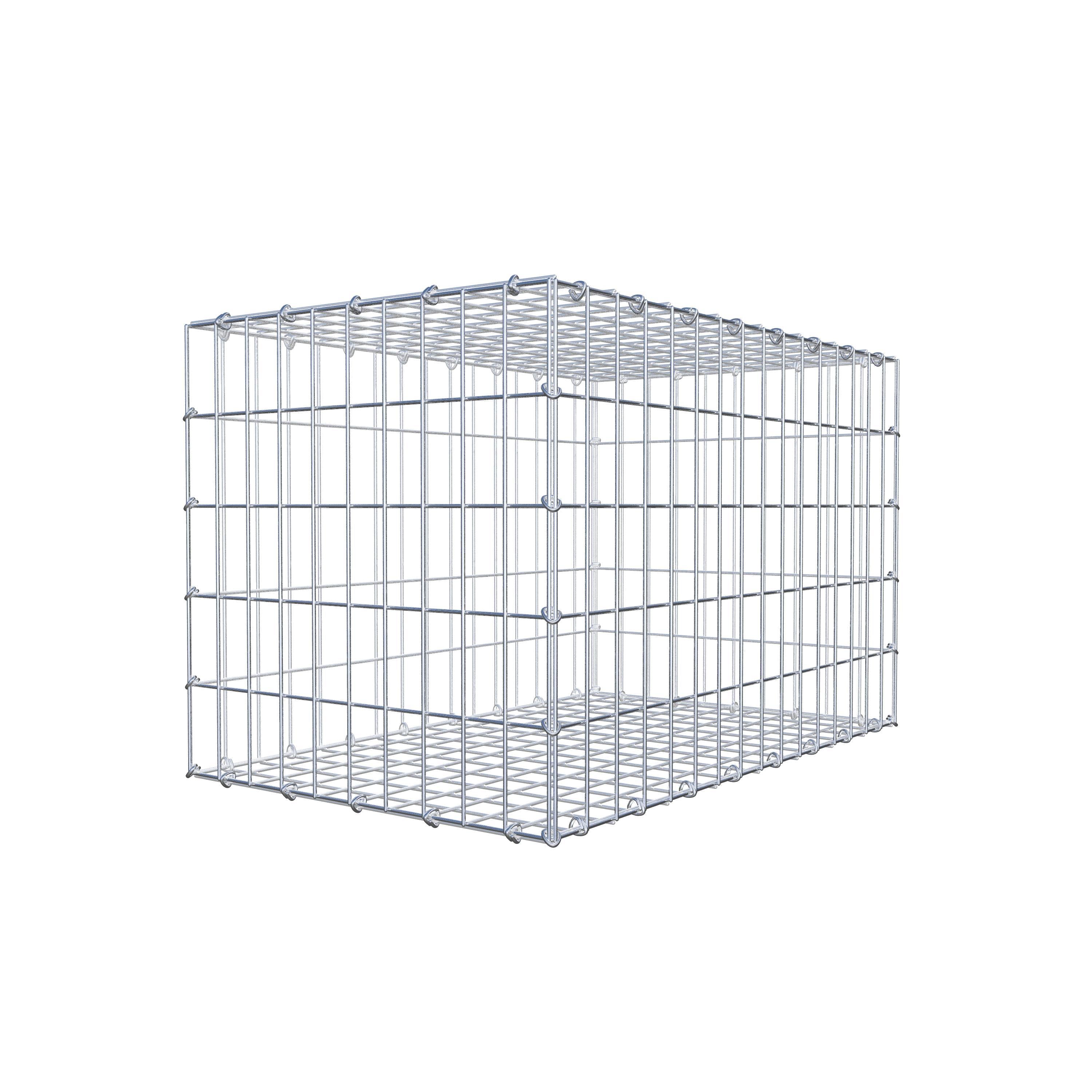 Gabião 80 cm x 50 cm x 50 cm (C x A x P), malhagem 5 cm x 10 cm, anel C