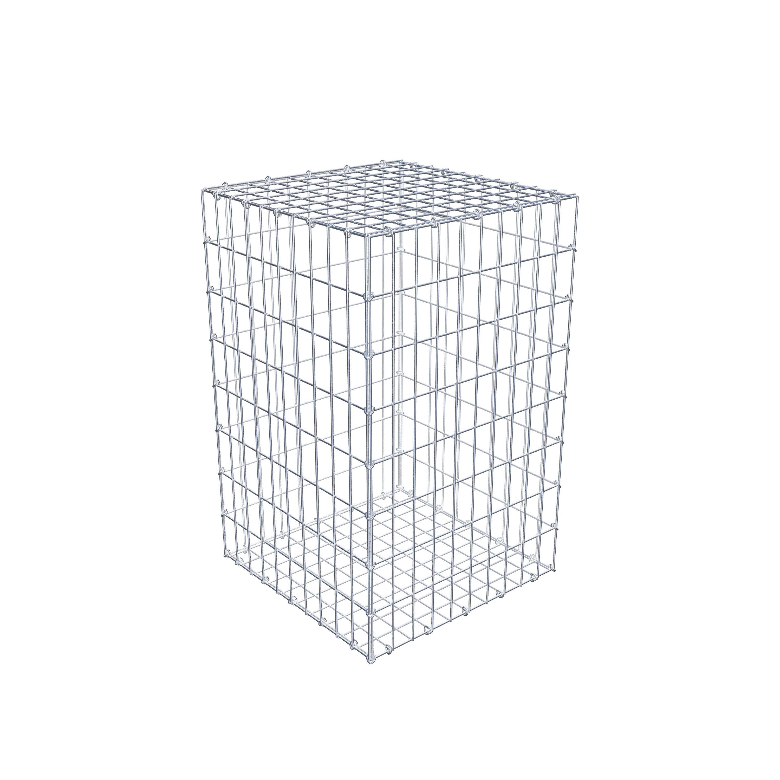 Gabião 80 cm x 50 cm x 50 cm (C x A x P), malhagem 5 cm x 10 cm, anel C