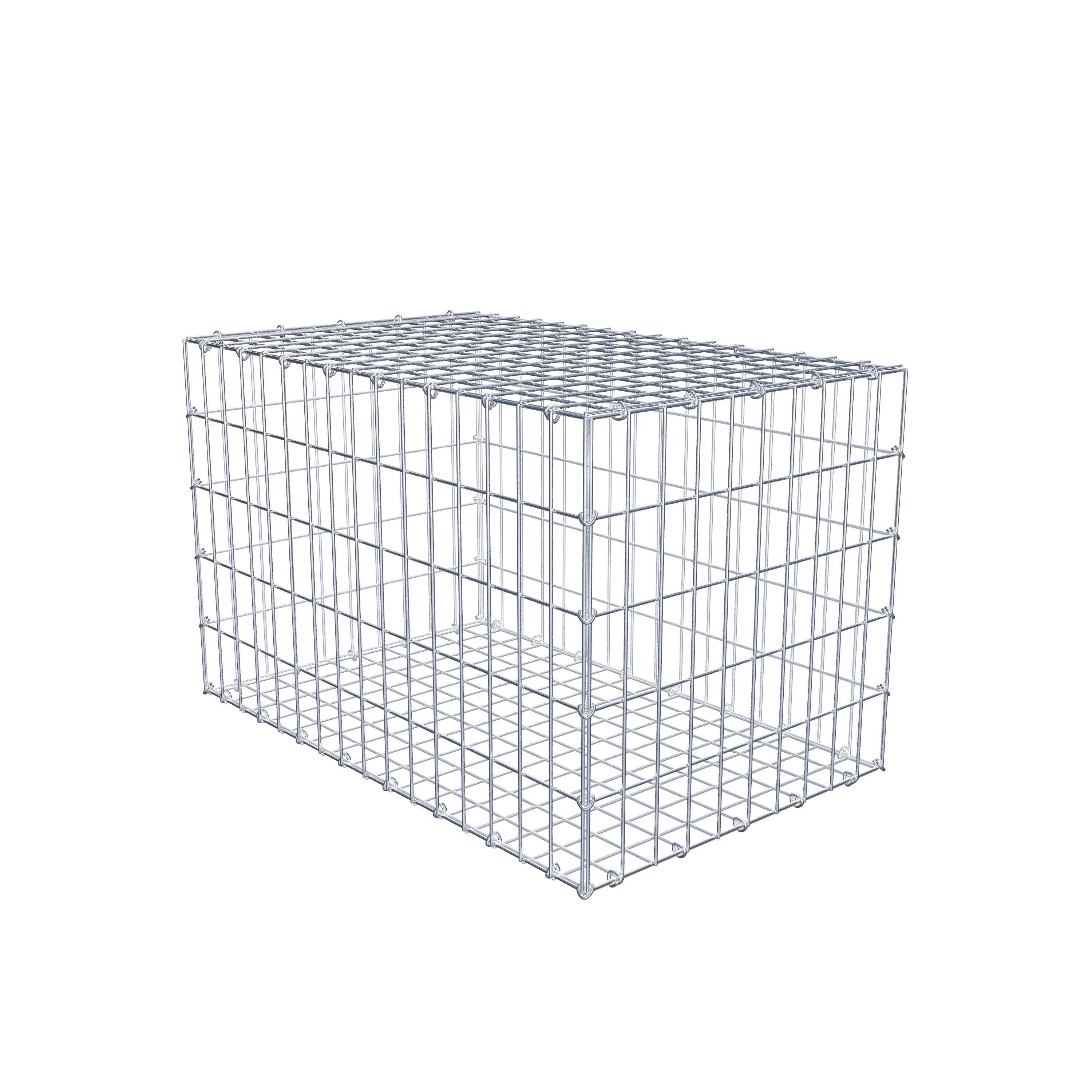 Gabião 80 cm x 50 cm x 50 cm (C x A x P), malhagem 5 cm x 10 cm, anel C