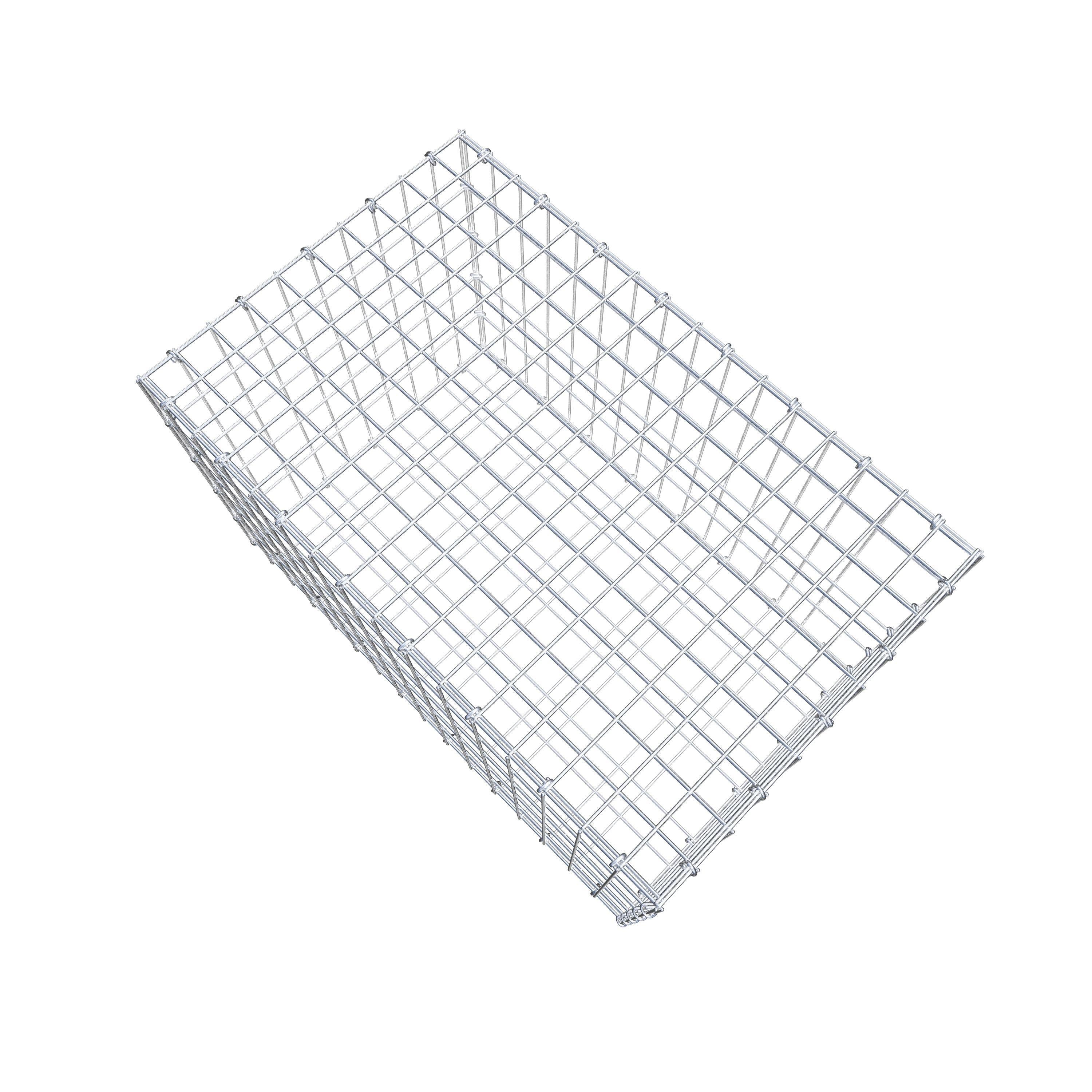Gabião 80 cm x 50 cm x 50 cm (C x A x P), malhagem 5 cm x 10 cm, anel C