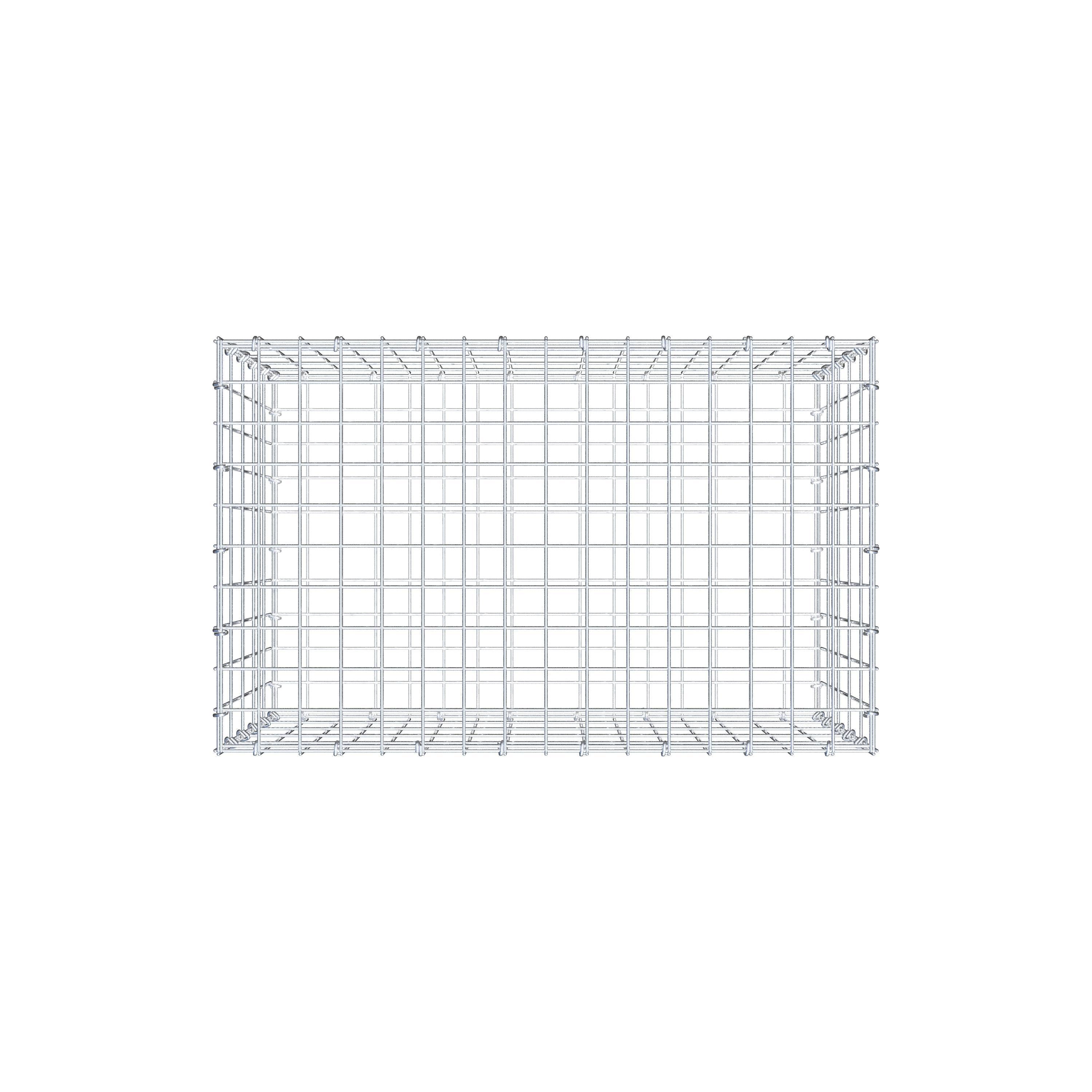 Gabião 80 cm x 50 cm x 50 cm (C x A x P), malhagem 5 cm x 10 cm, anel C
