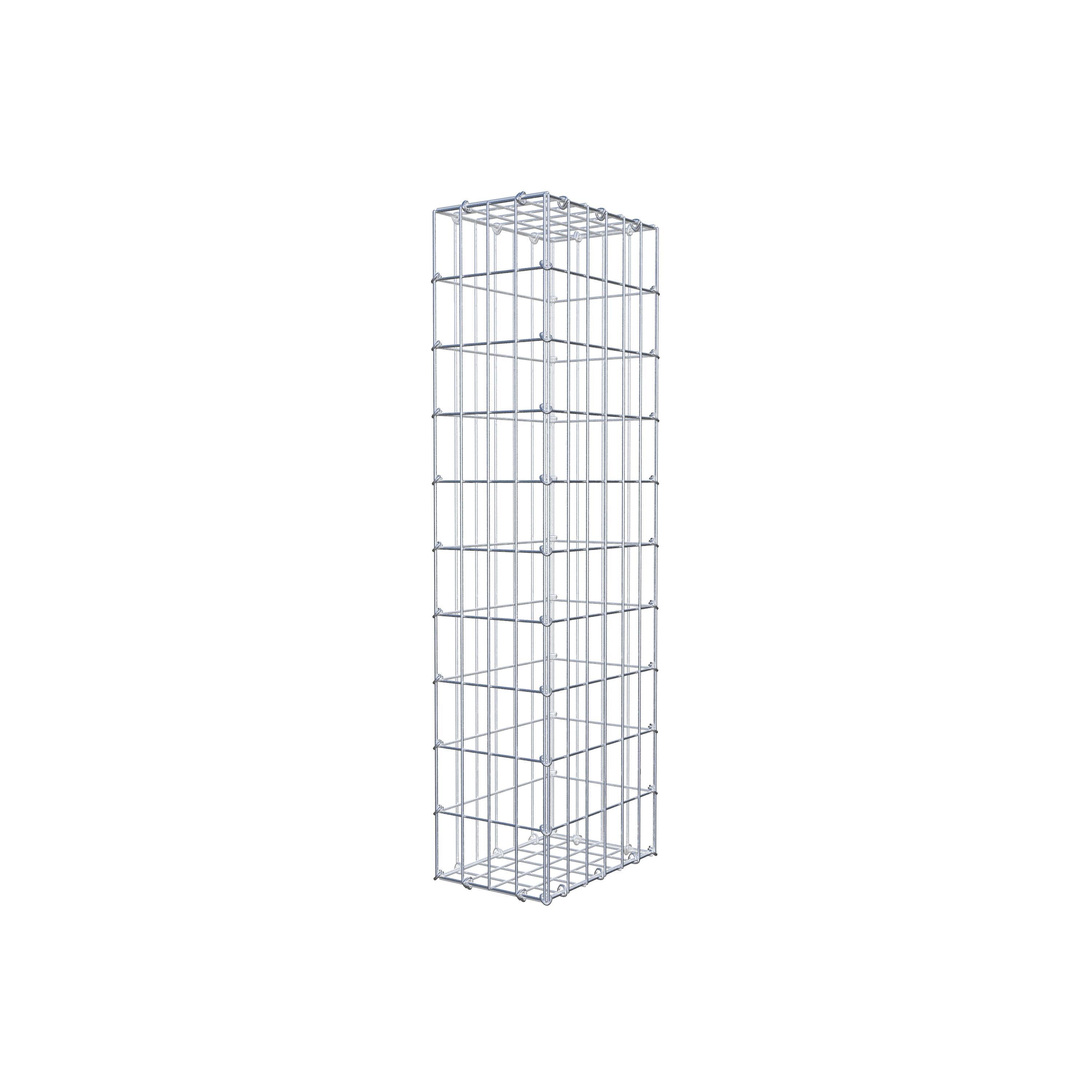 Schanskorf 100 cm x 30 cm x 20 cm (L x H x D), maaswijdte 5 cm x 10 cm, C-ring