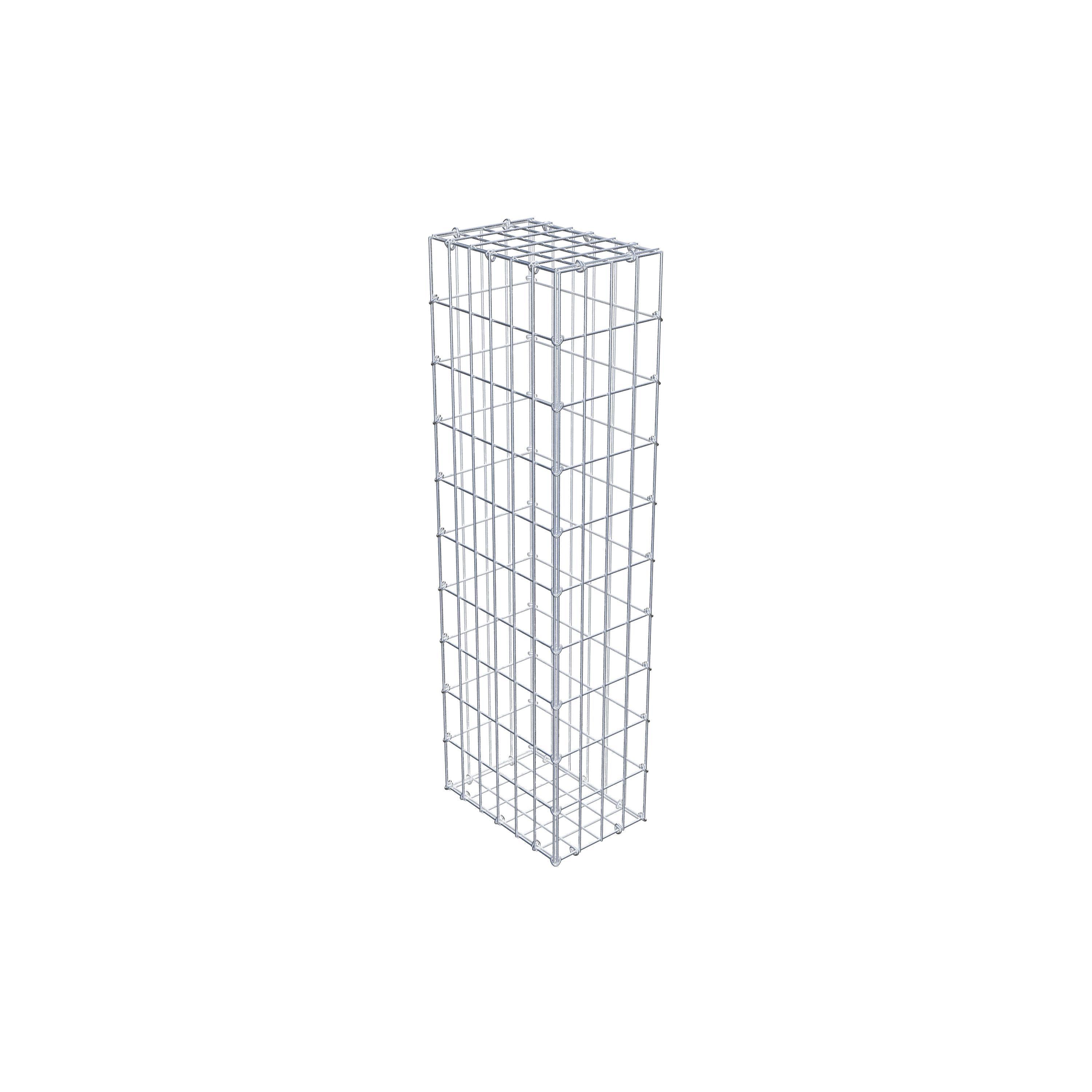 Schanskorf 100 cm x 30 cm x 20 cm (L x H x D), maaswijdte 5 cm x 10 cm, C-ring