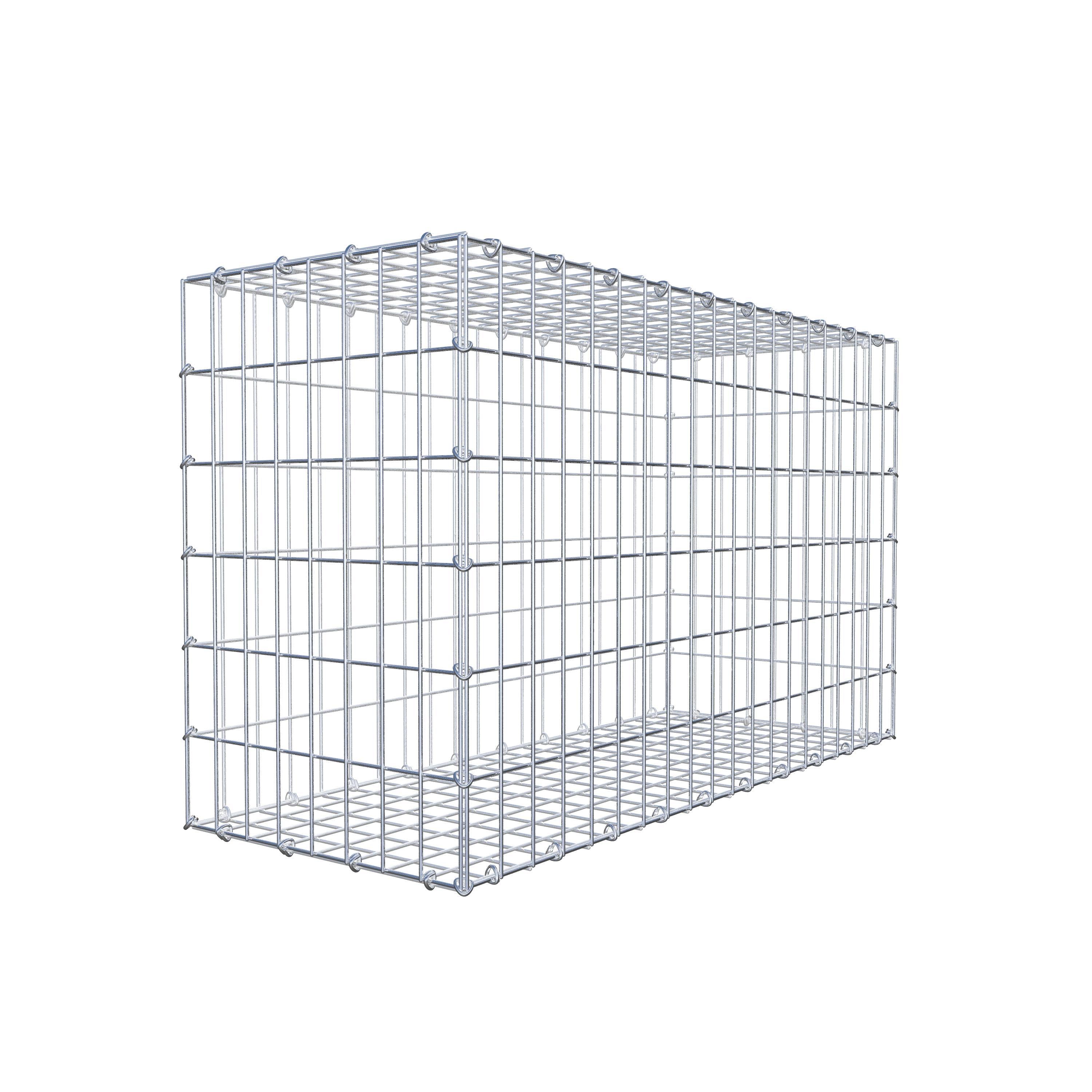 Schanskorf 100 cm x 60 cm x 40 cm (L x H x D), maaswijdte 5 cm x 10 cm, C-ring