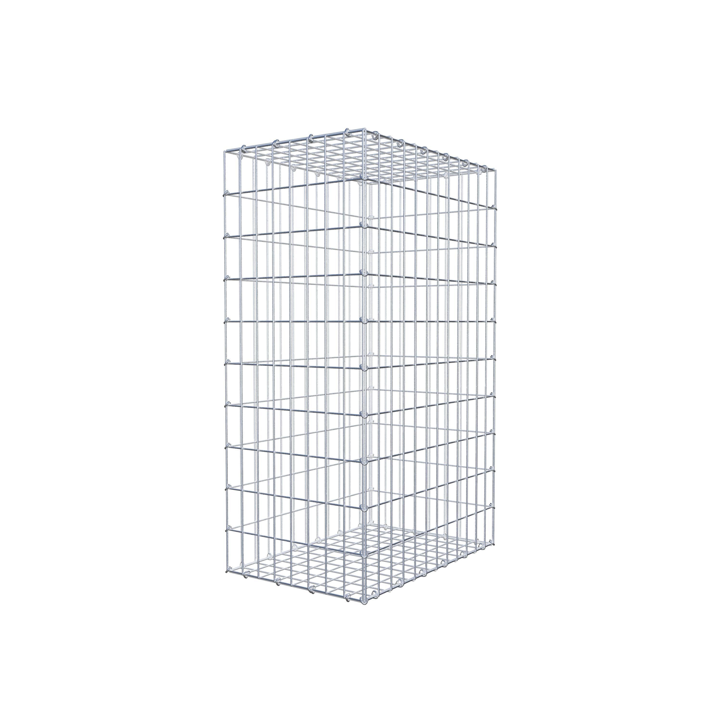 Schanskorf 100 cm x 60 cm x 40 cm (L x H x D), maaswijdte 5 cm x 10 cm, C-ring