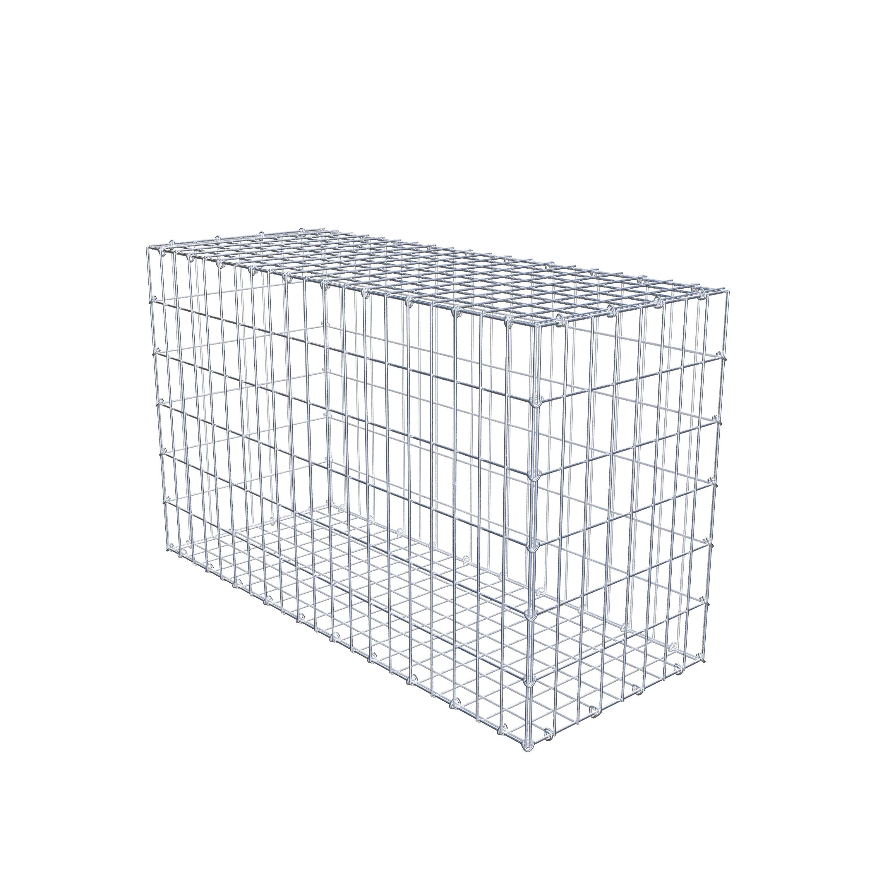 Schanskorf 100 cm x 60 cm x 40 cm (L x H x D), maaswijdte 5 cm x 10 cm, C-ring