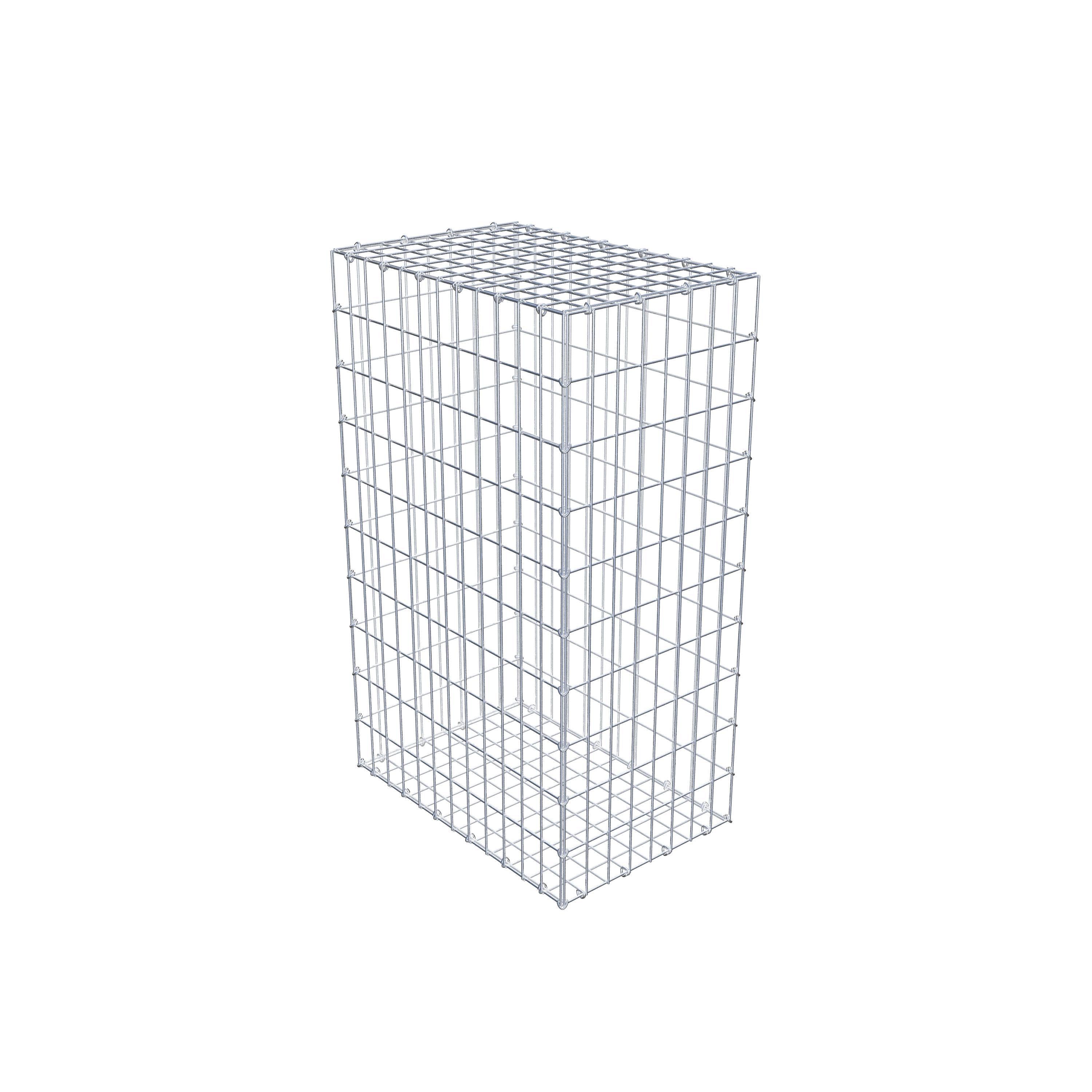 Schanskorf 100 cm x 60 cm x 40 cm (L x H x D), maaswijdte 5 cm x 10 cm, C-ring
