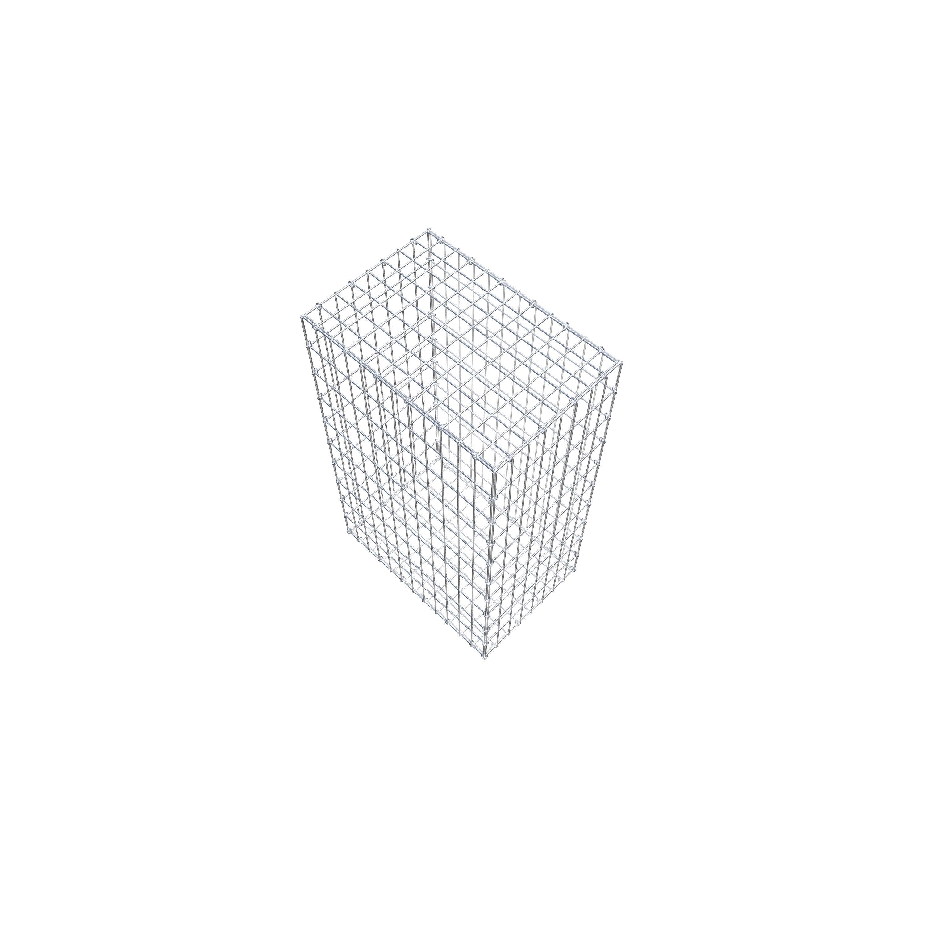 Schanskorf 100 cm x 60 cm x 40 cm (L x H x D), maaswijdte 5 cm x 10 cm, C-ring
