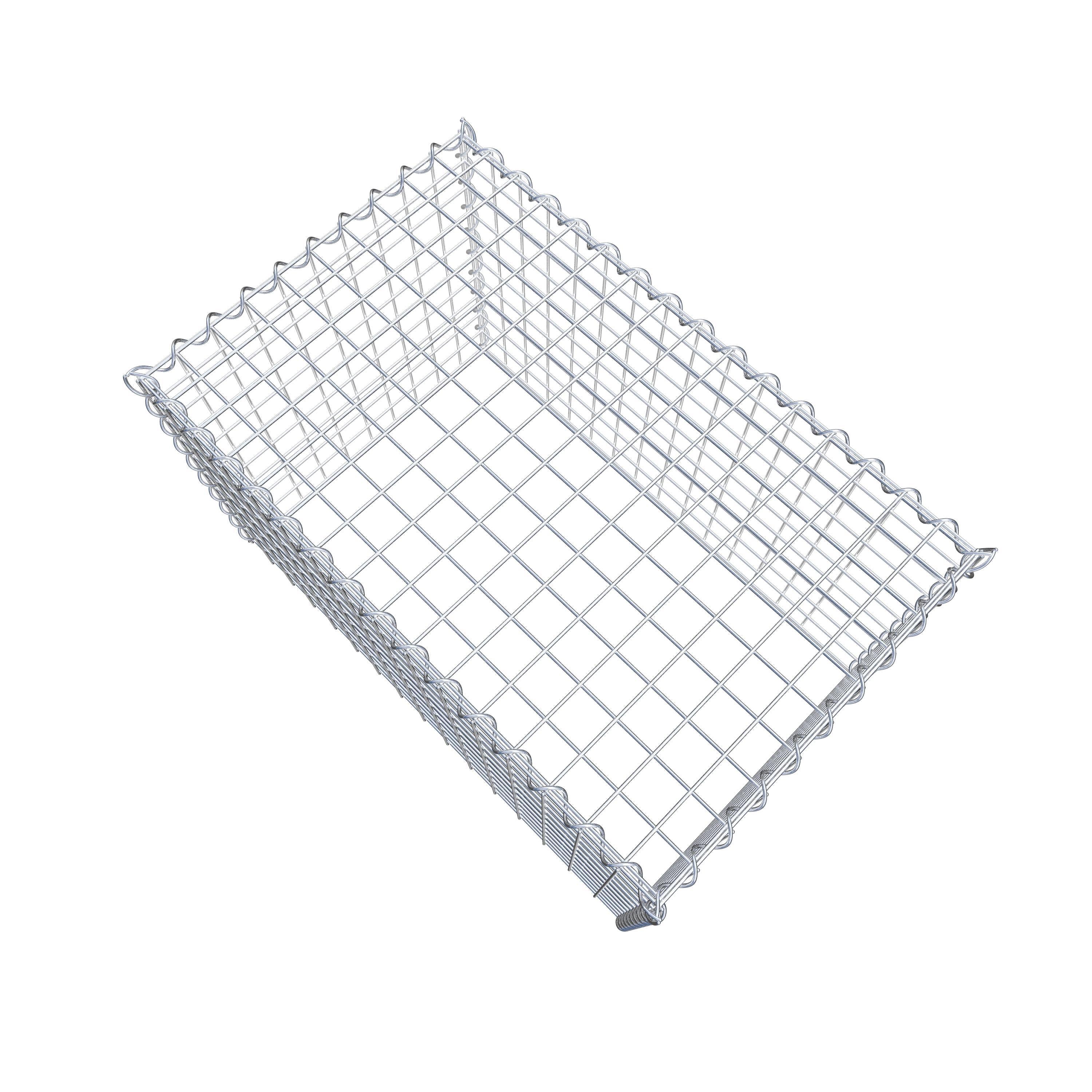 Gabion rapporté type 3 80 cm x 50 cm x 50 cm (L x H x P), mailles 5 cm x 5 cm, spirale