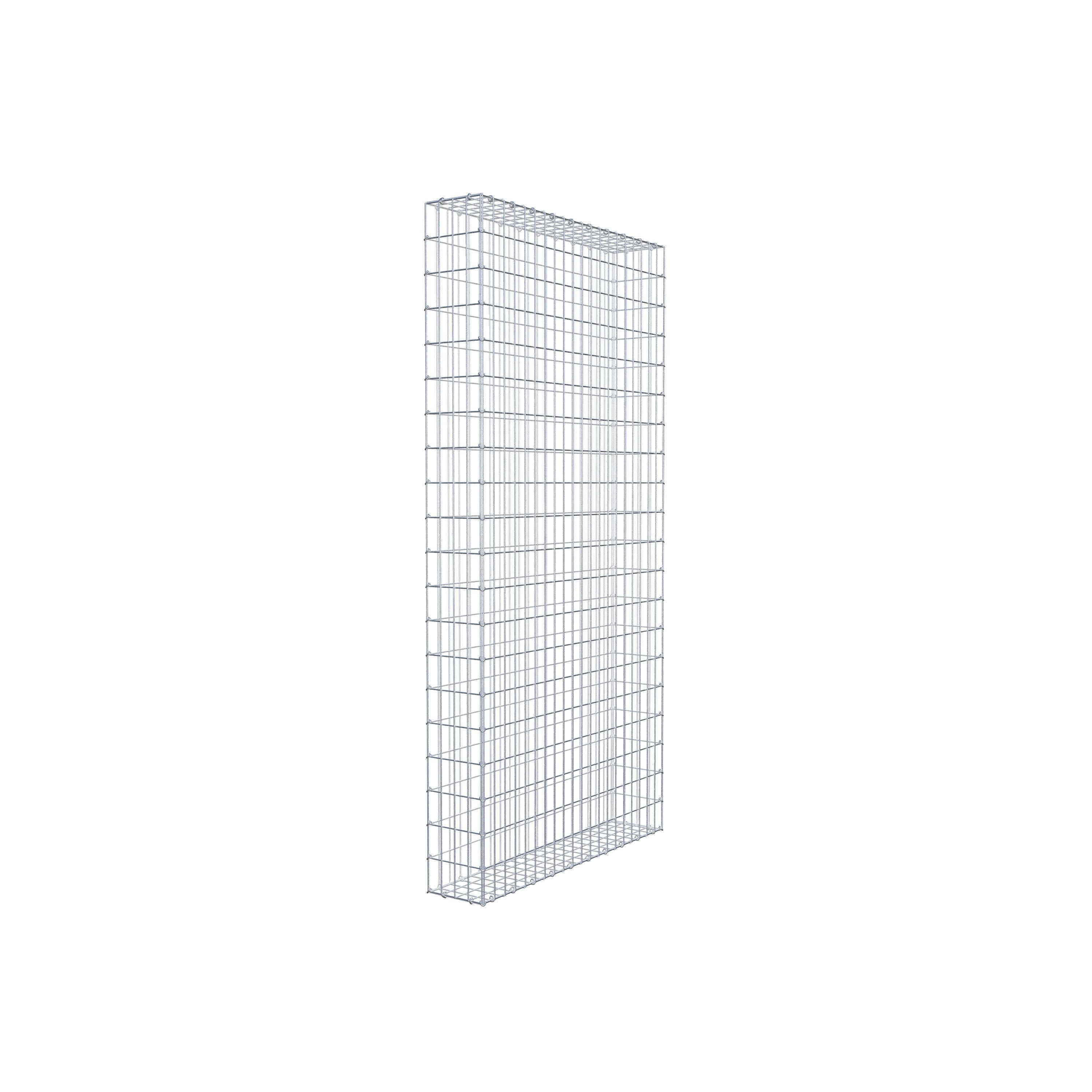 Gabion 200 cm x 100 cm x 20 cm (L x H x D), maskstorlek 5 cm x 10 cm, C-ring