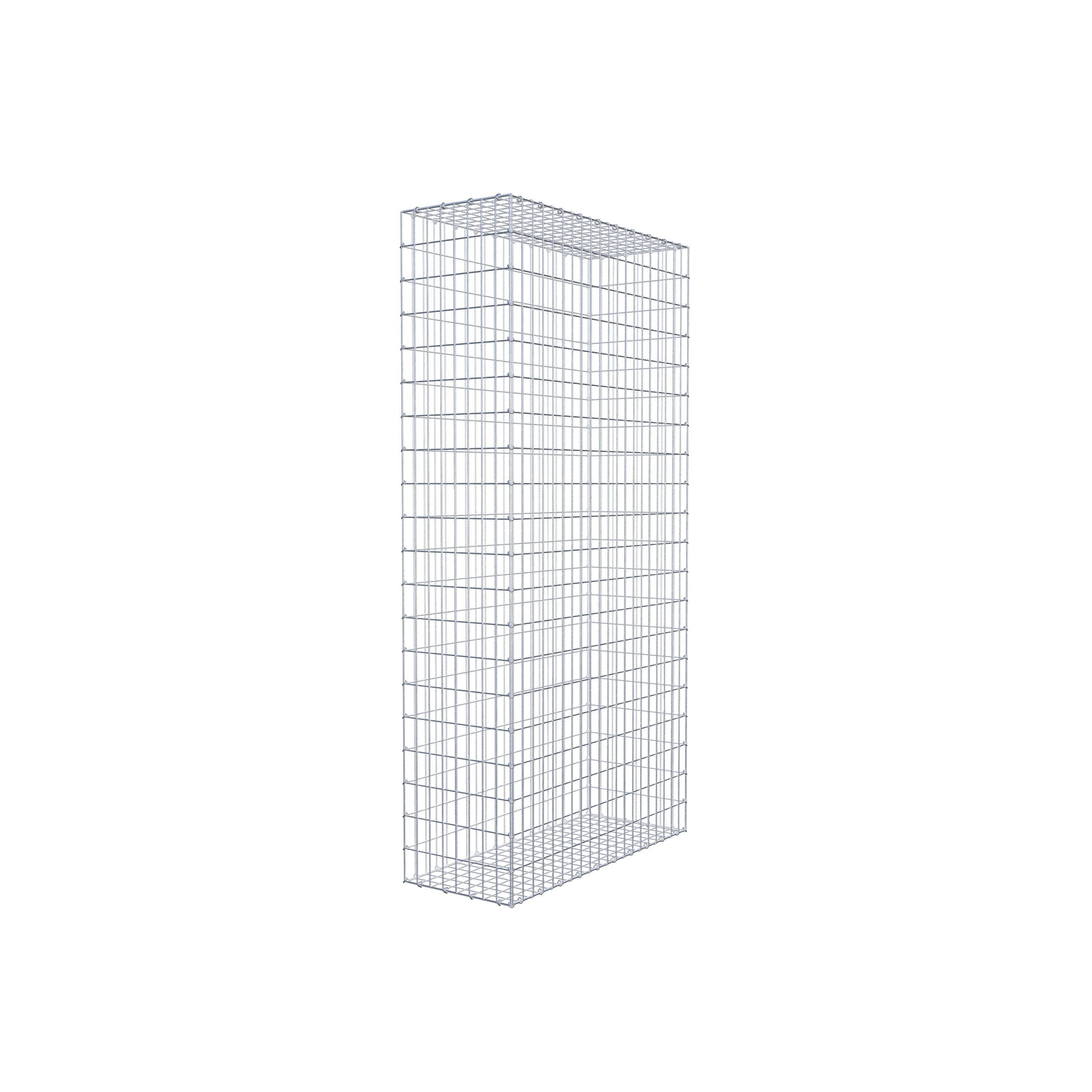 Schanskorf 200 cm x 100 cm x 40 cm (L x H x D), maaswijdte 5 cm x 10 cm, C-ring