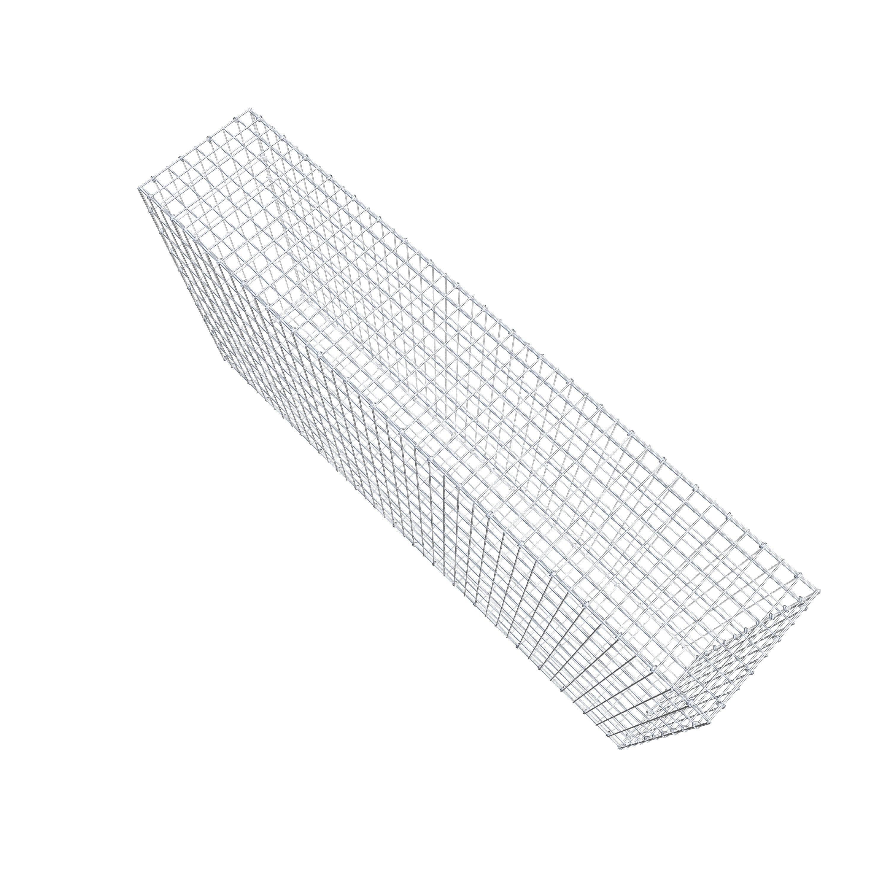 Schanskorf 200 cm x 100 cm x 40 cm (L x H x D), maaswijdte 5 cm x 10 cm, C-ring