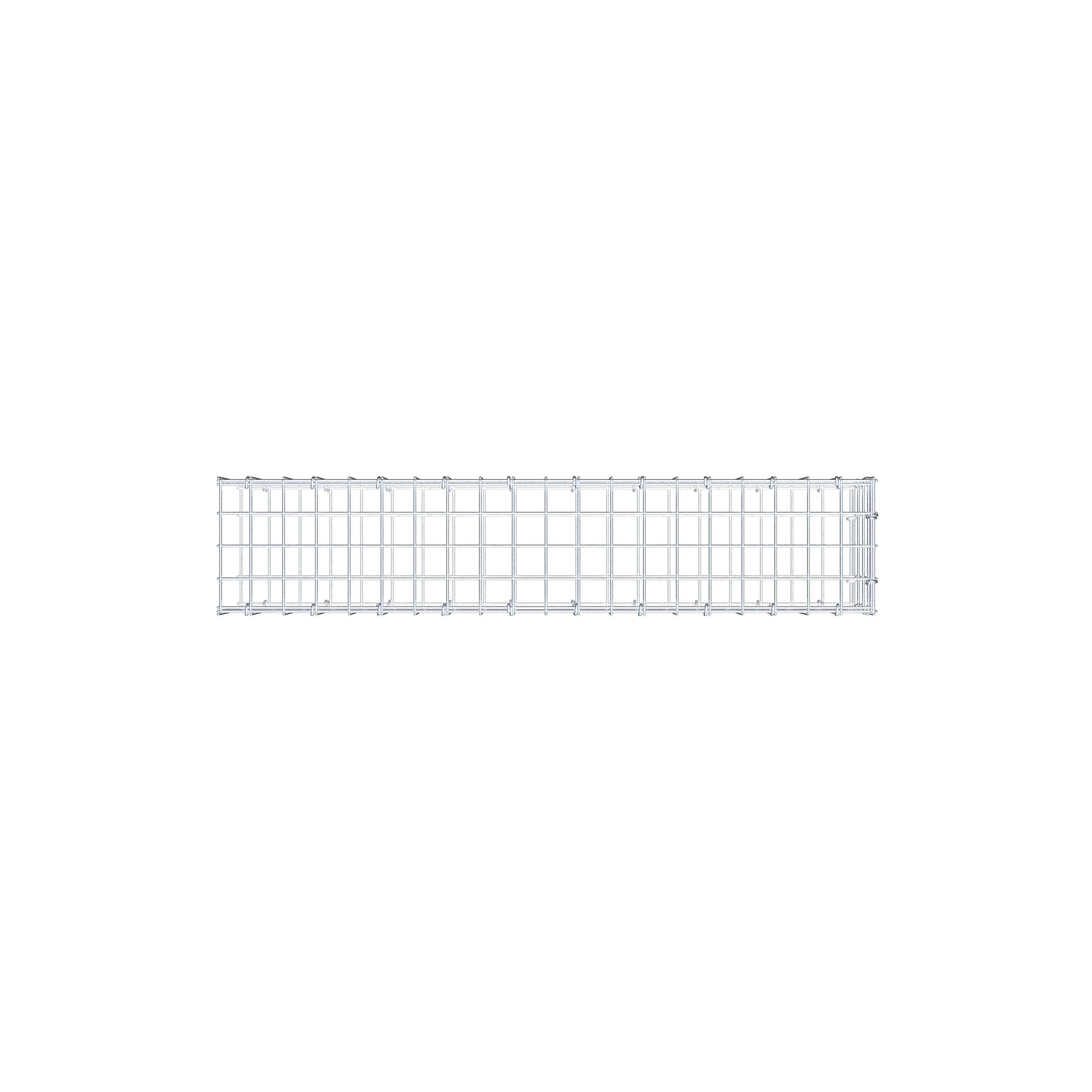 Gabião Tipo 2 100 cm x 20 cm x 20 cm (C x A x P), malhagem 5 cm x 5 cm, anel C