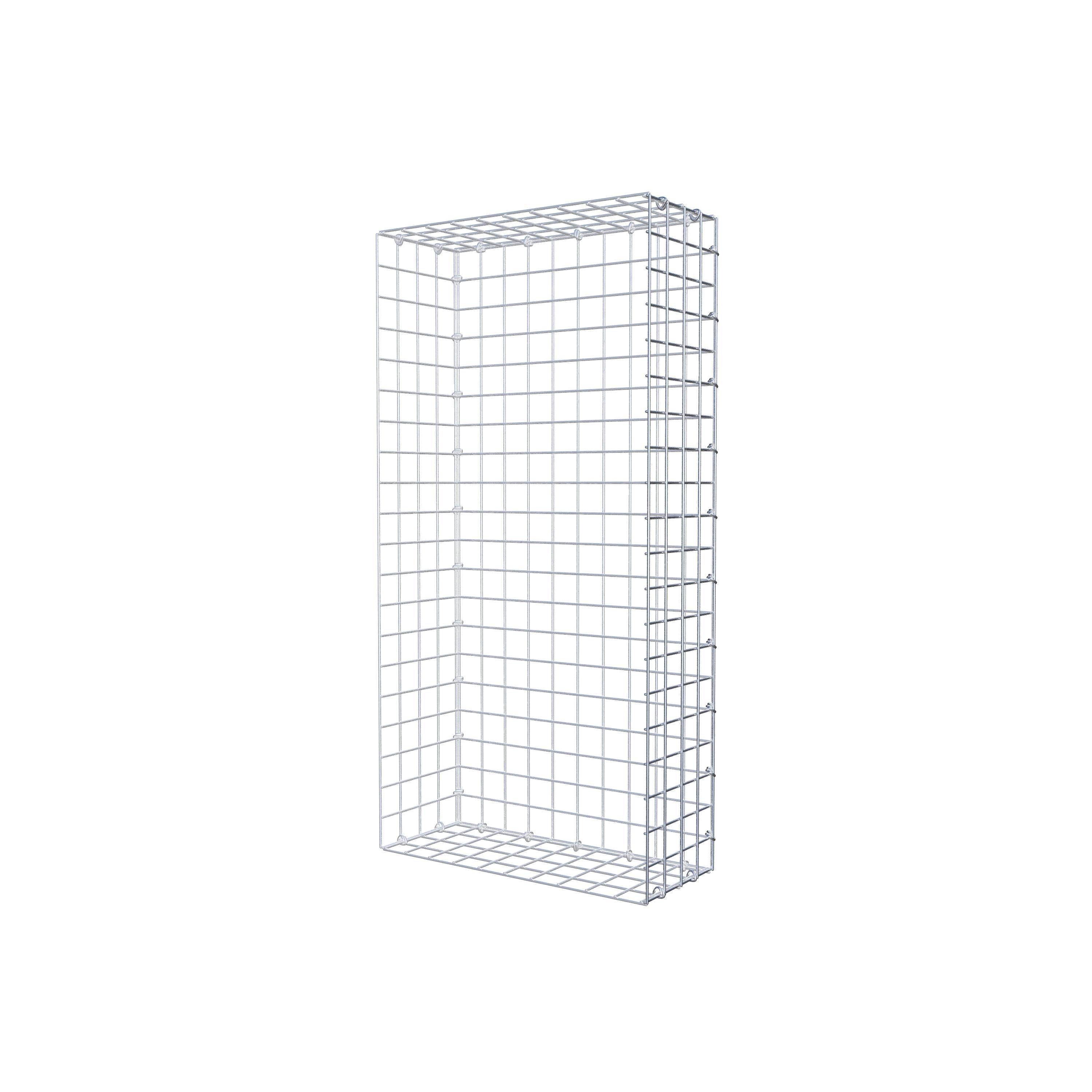 Gavión acoplable tipo 2 100 cm x 20 cm x 50 cm (L x A x P), malla 5 cm x 5 cm, anillo en C