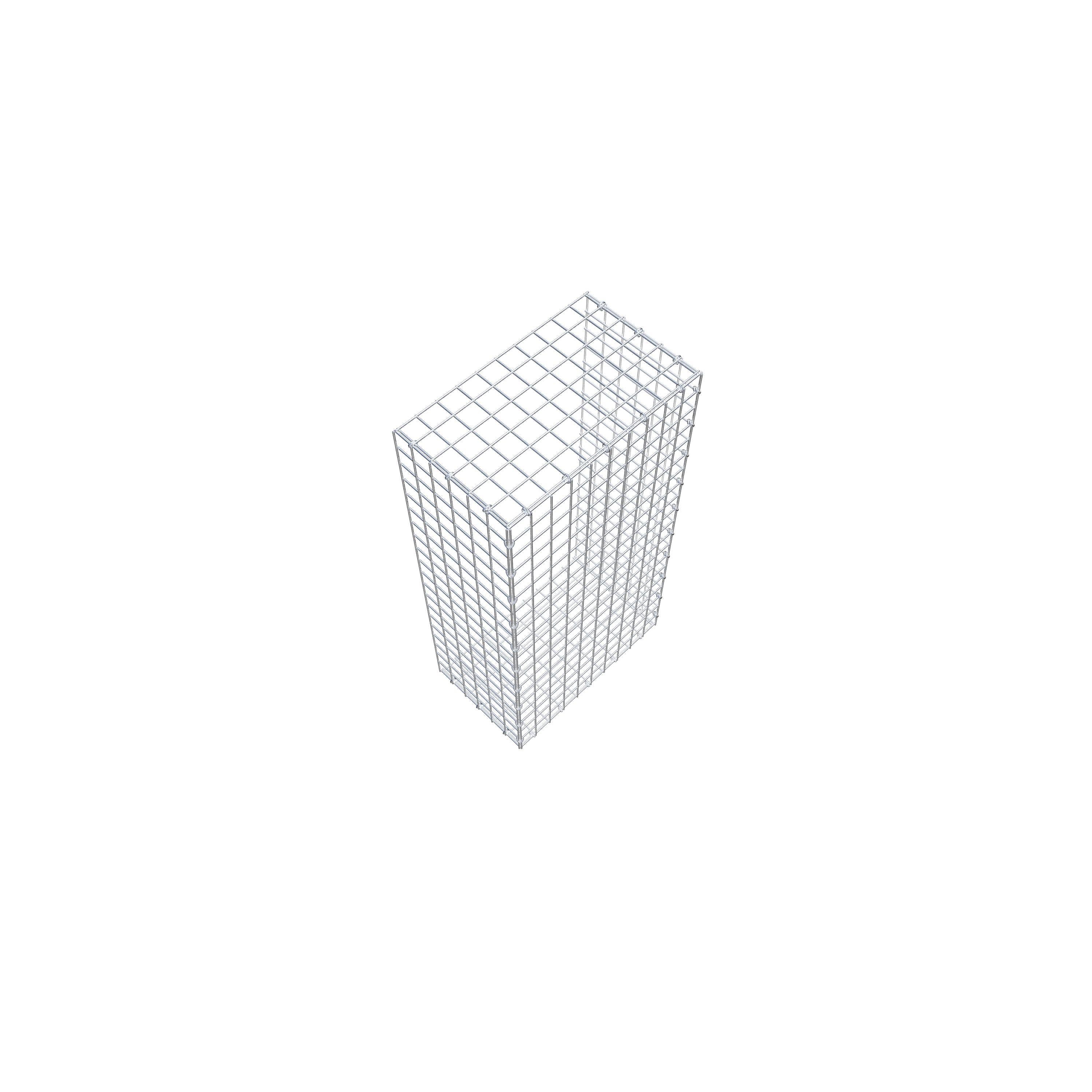 Gavión acoplable tipo 2 100 cm x 30 cm x 50 cm (L x A x P), malla 5 cm x 5 cm, anillo en C