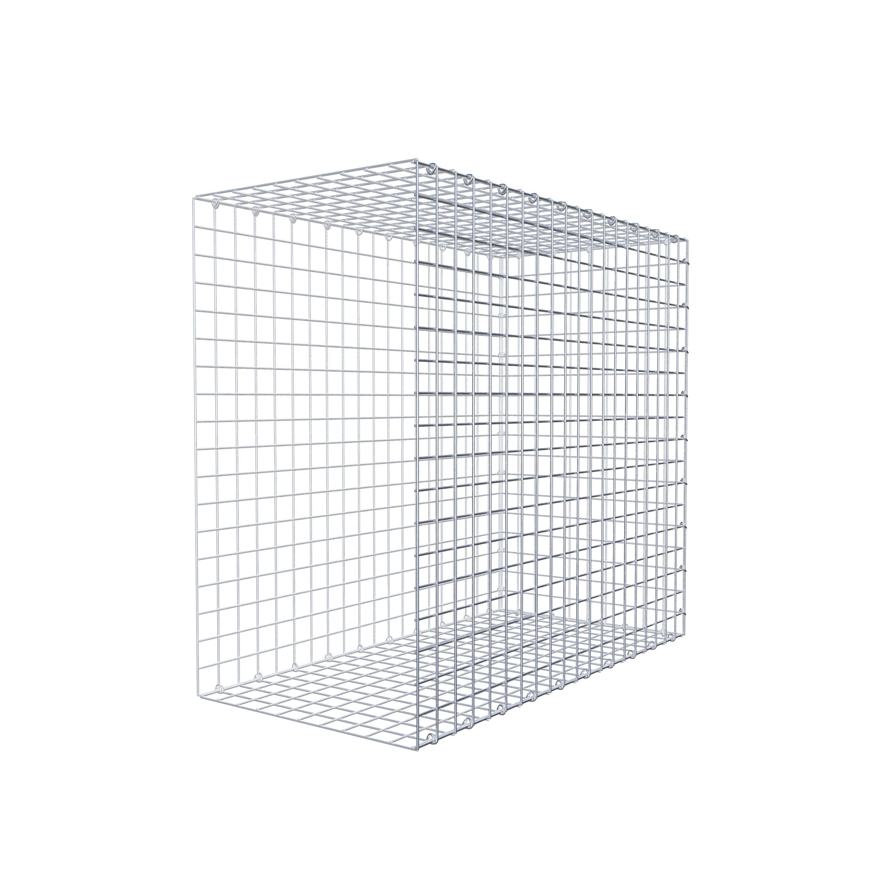 Gavión complementario de tipo 2 100 cm x 90 cm x 50 cm (largo x alto x fondo), malla 5 cm x 5 cm, anillo en C