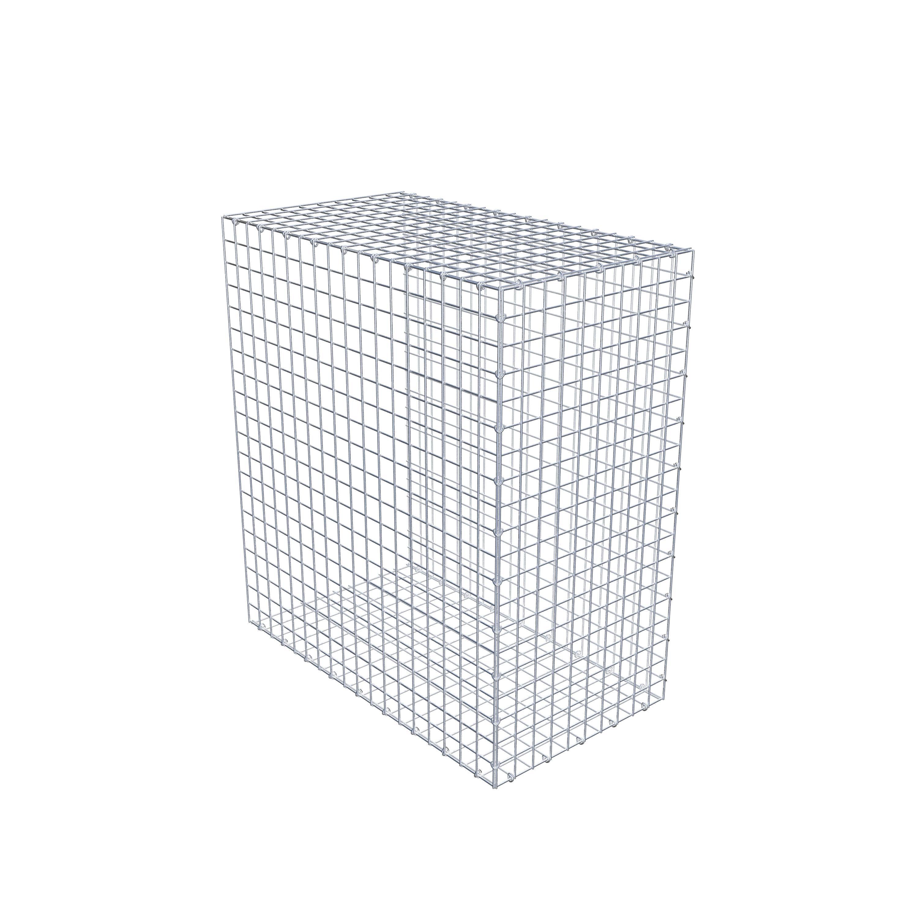 Gavión complementario de tipo 2 100 cm x 90 cm x 50 cm (largo x alto x fondo), malla 5 cm x 5 cm, anillo en C