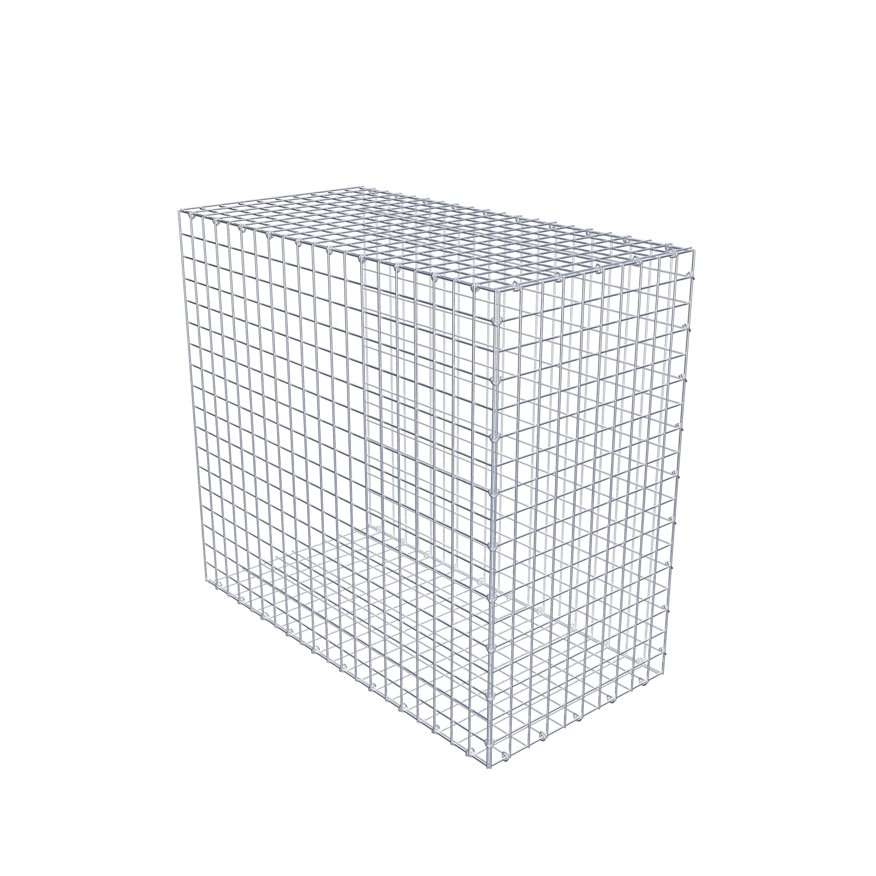 Gavión complementario de tipo 2 100 cm x 90 cm x 50 cm (largo x alto x fondo), malla 5 cm x 5 cm, anillo en C