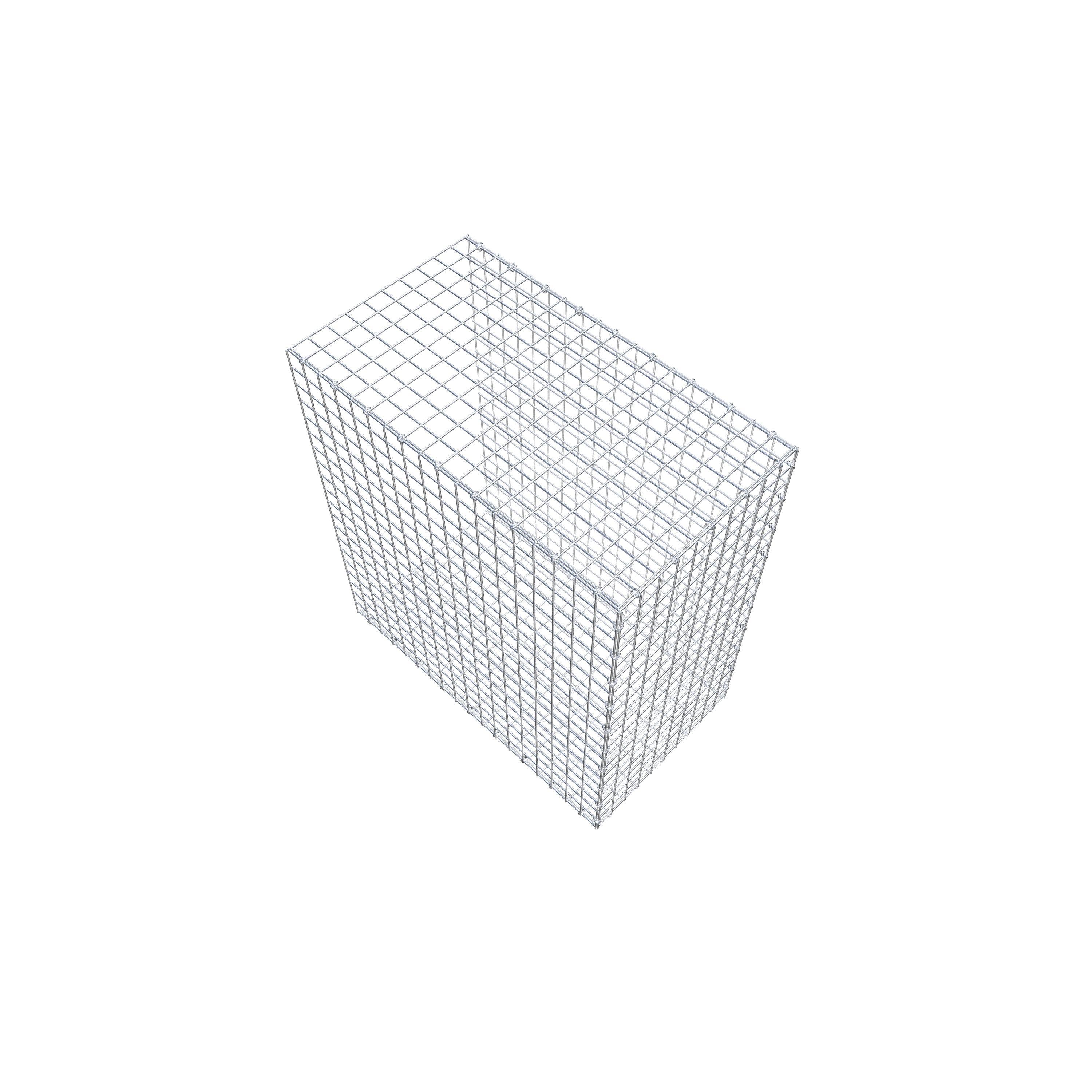 Gavión complementario de tipo 2 100 cm x 90 cm x 50 cm (largo x alto x fondo), malla 5 cm x 5 cm, anillo en C