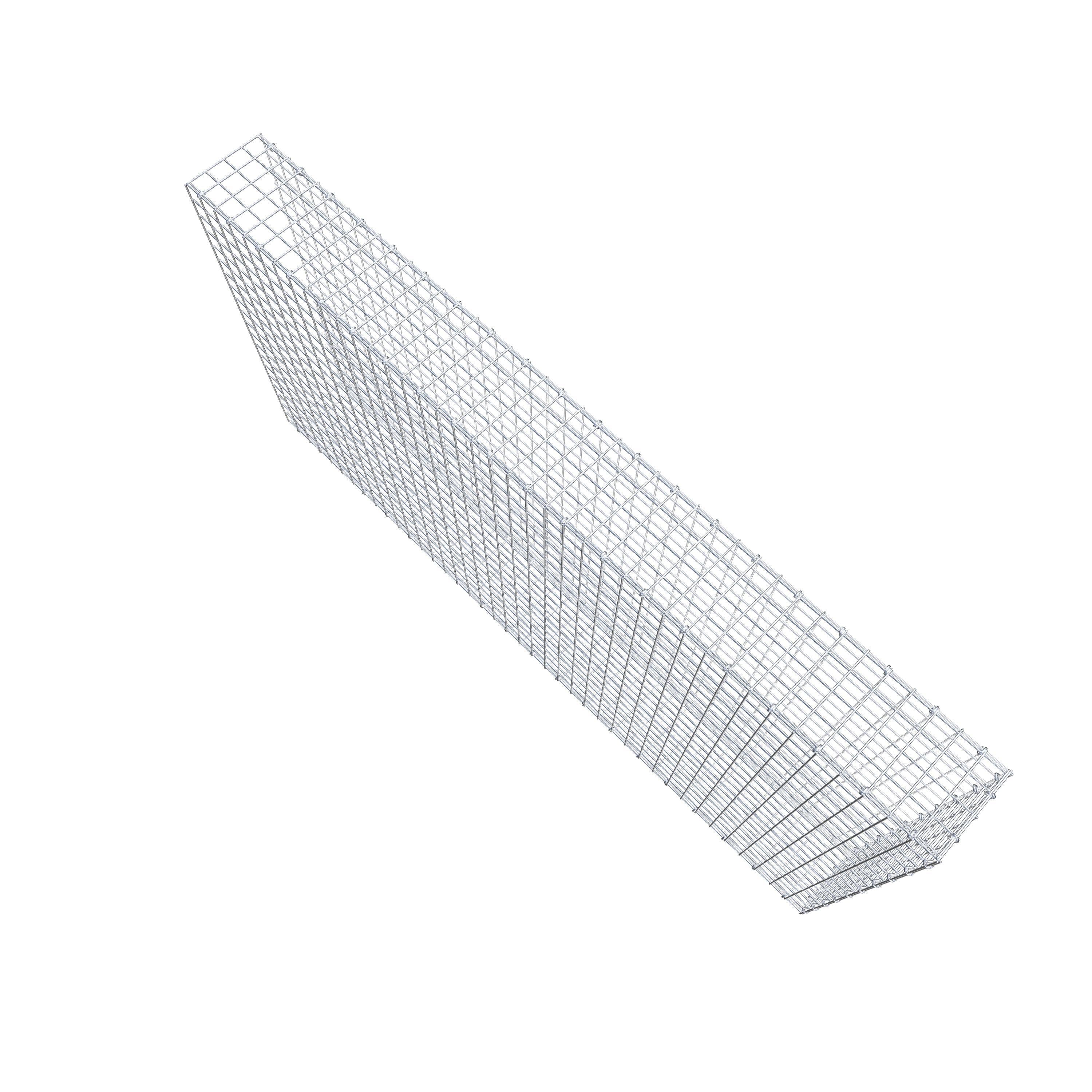 Pila adicional tipo 2 200 cm x 100 cm x 20 cm (L x A x P), malla 5 cm x 5 cm, anillo en C