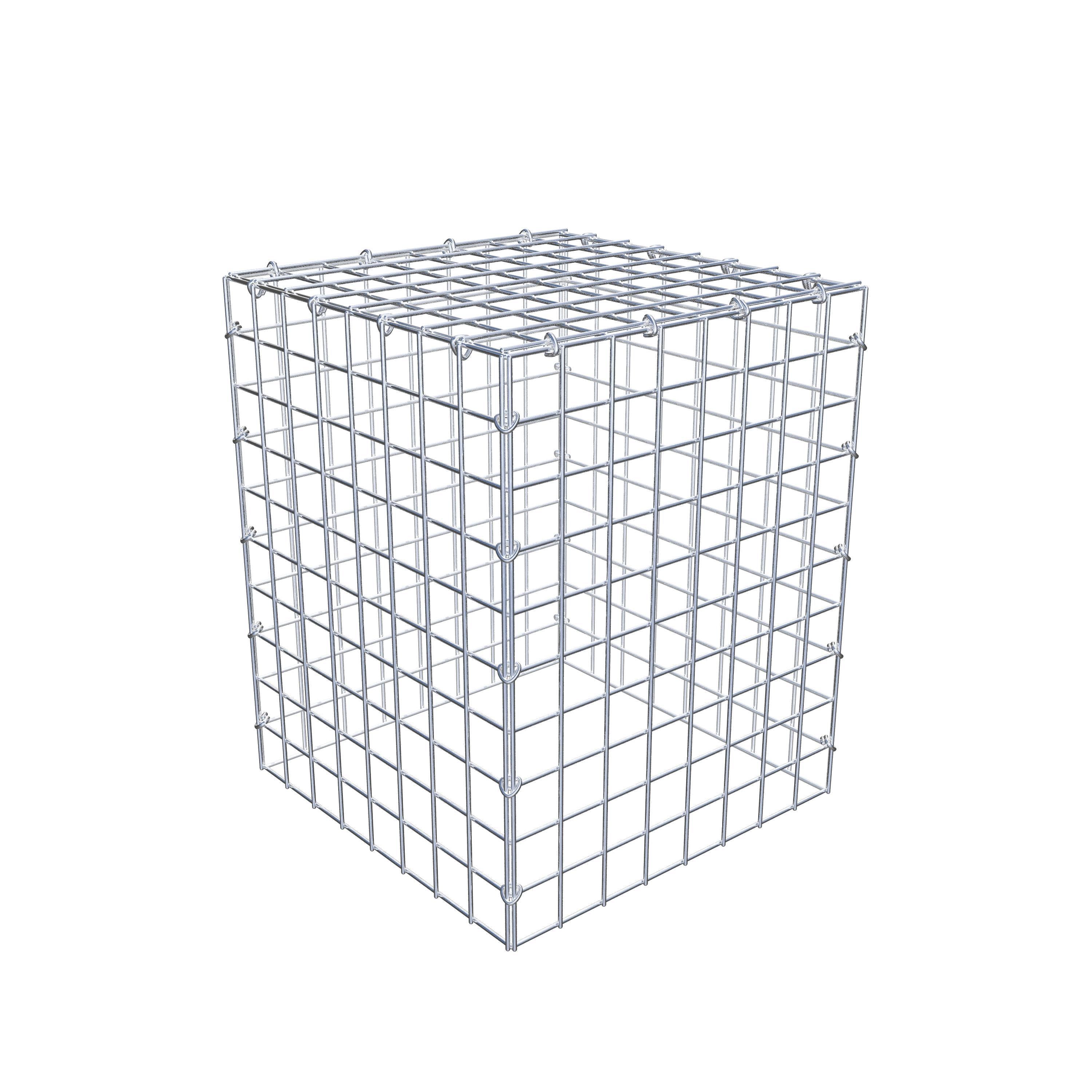Mounted gabion type 3 50 cm x 40 cm x 40 cm (L x H x D), mesh size 5 cm x 5 cm, C-ring