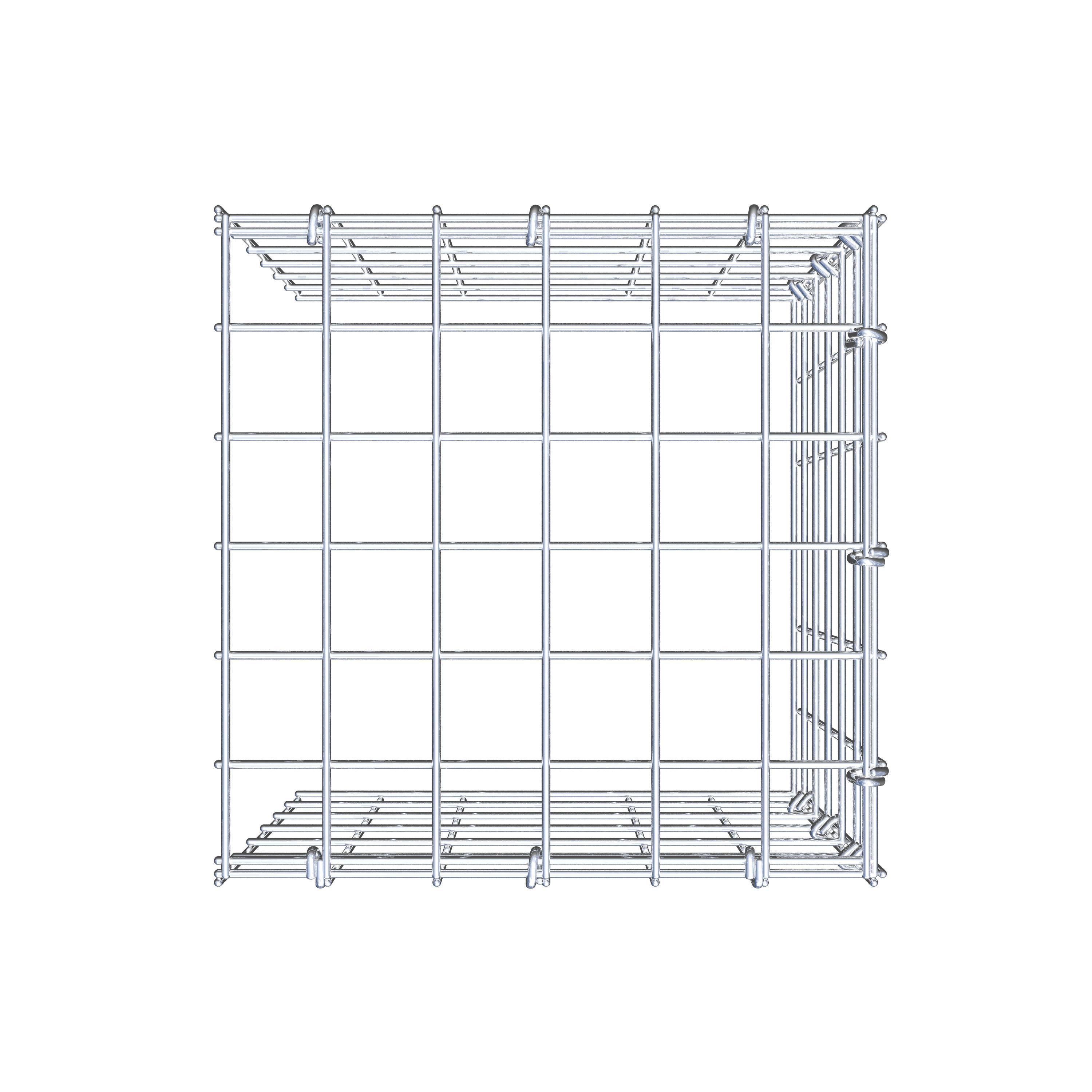 Gabião Tipo 4 30 cm x 30 cm x 30 cm (C x A x P), malhagem 5 cm x 5 cm, anel C